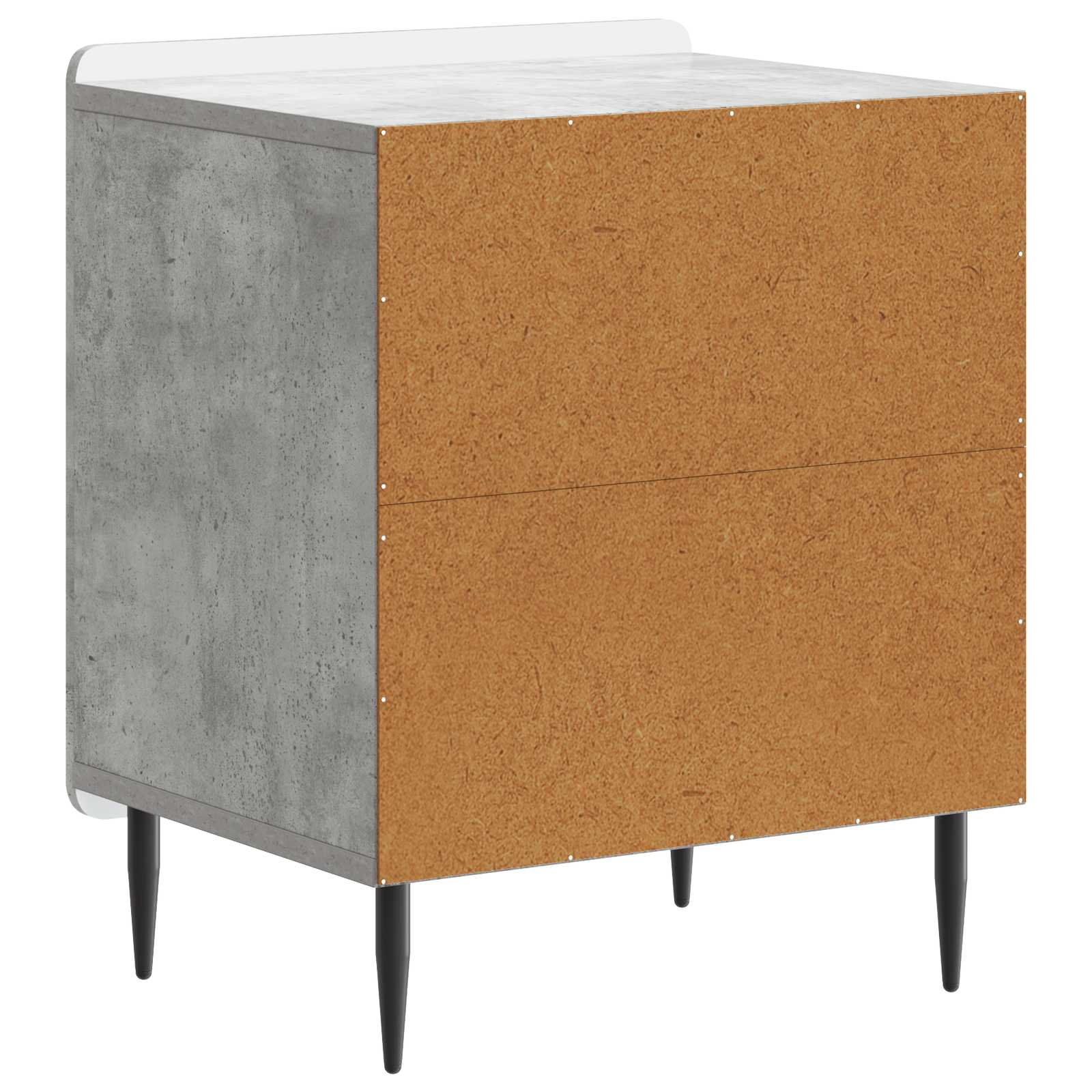 Noćni ormar Betonska siva 43 x 34,5 x 52 cm Konstruirano drvo
