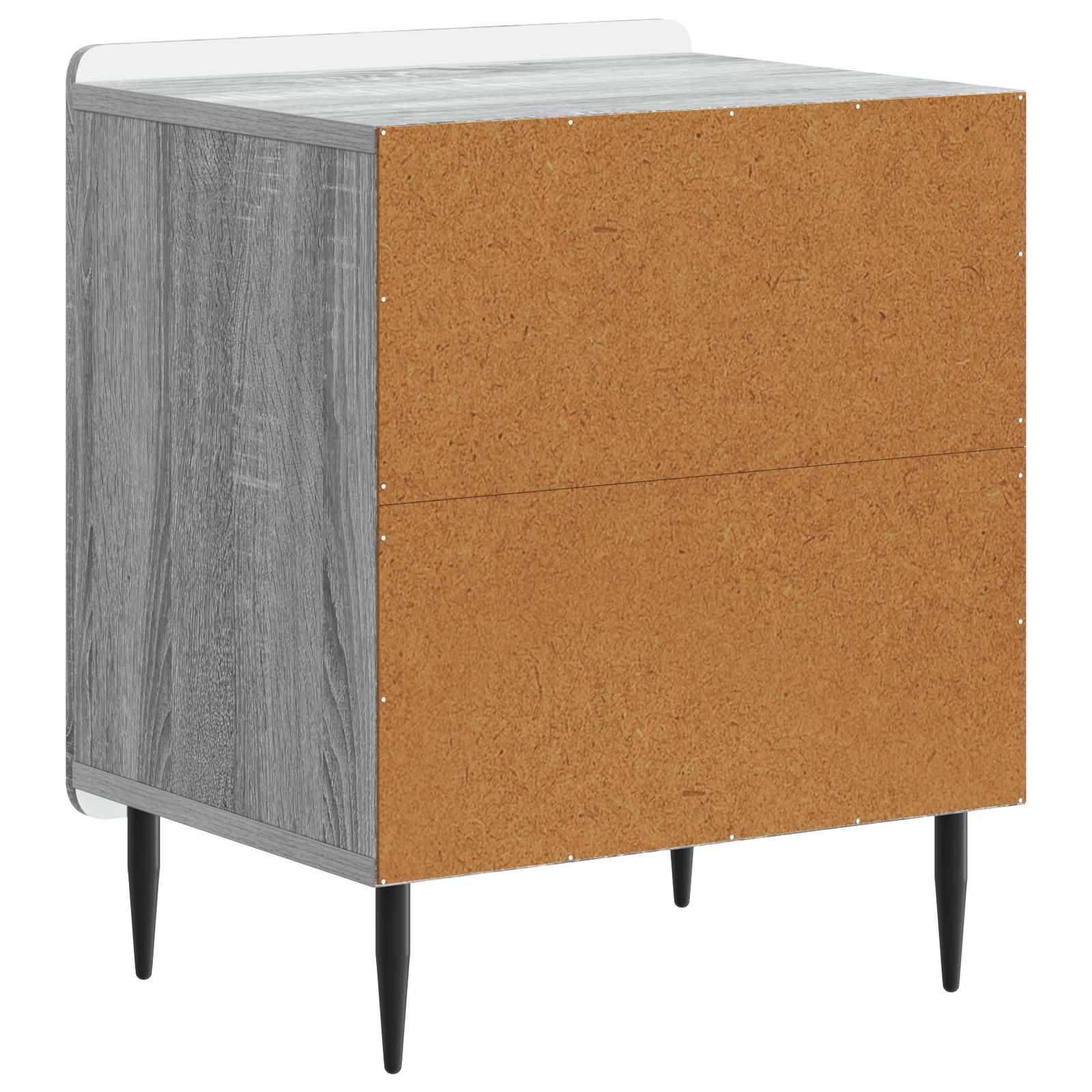 Noćni ormar 2 pcs Siva sonoma 43 x 34,5 x 52 cm