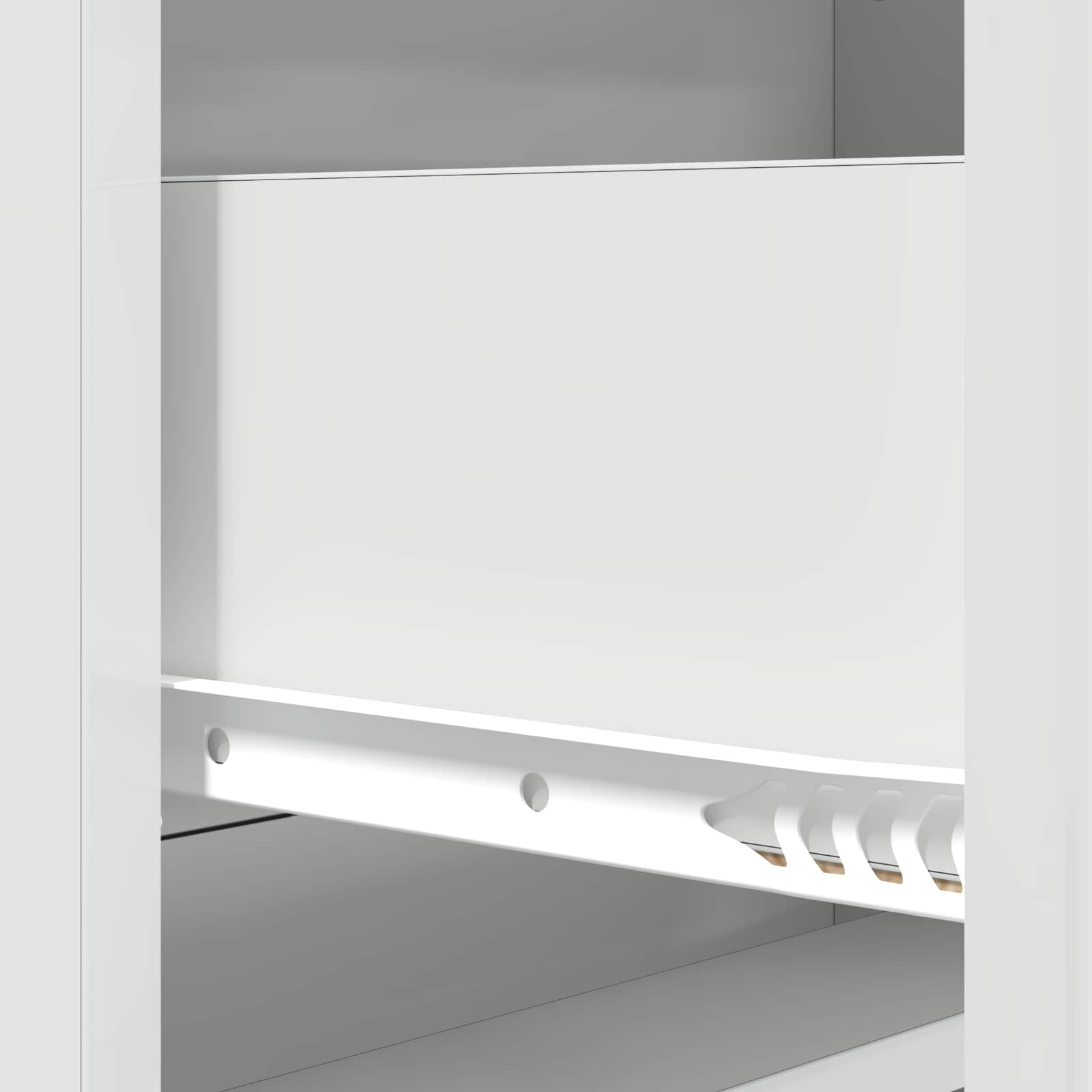 Ormar s ladicama Bijela visokog sjaja 66 x 34,5 x 92 cm