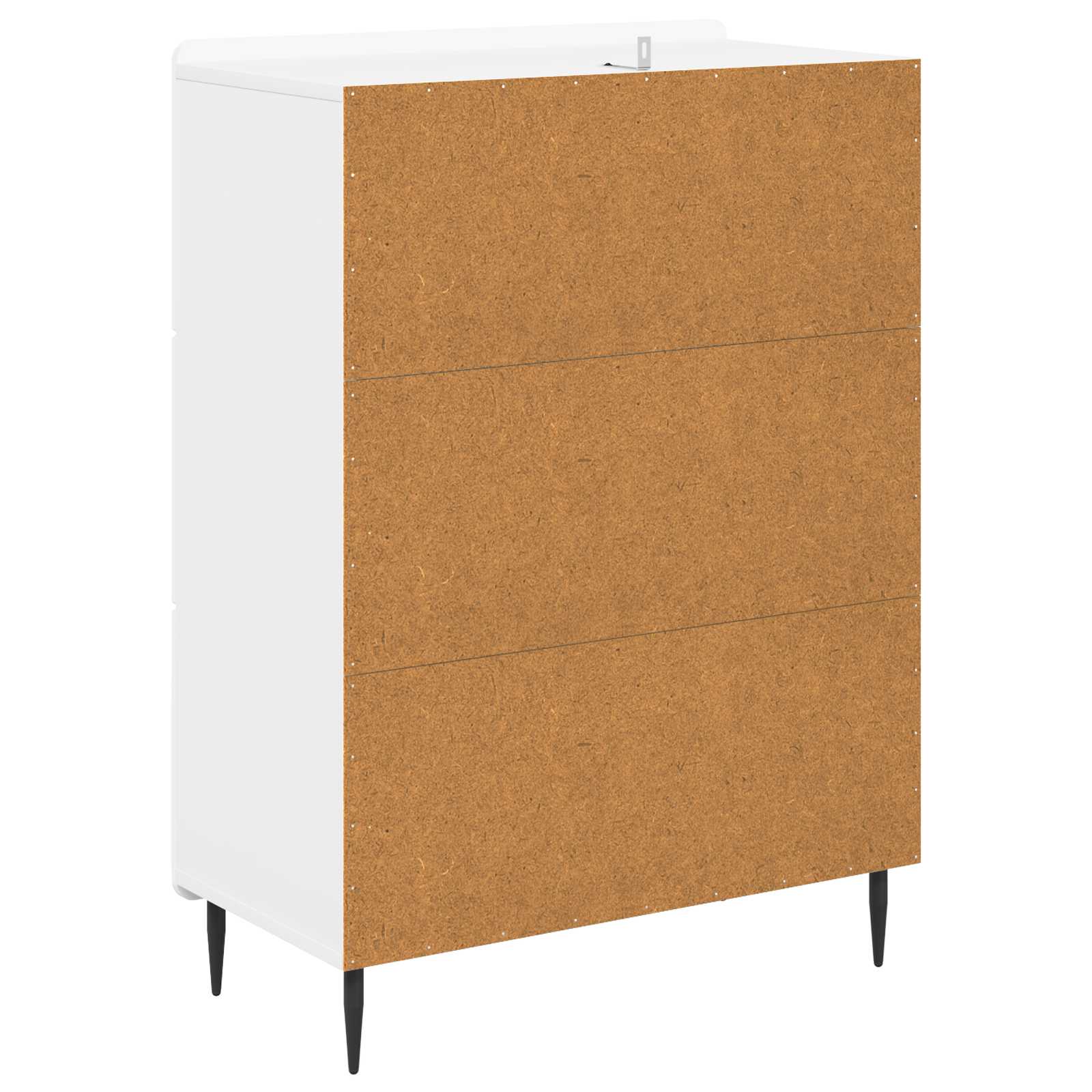 Ormar s ladicama Bijela visokog sjaja 66 x 34,5 x 92 cm