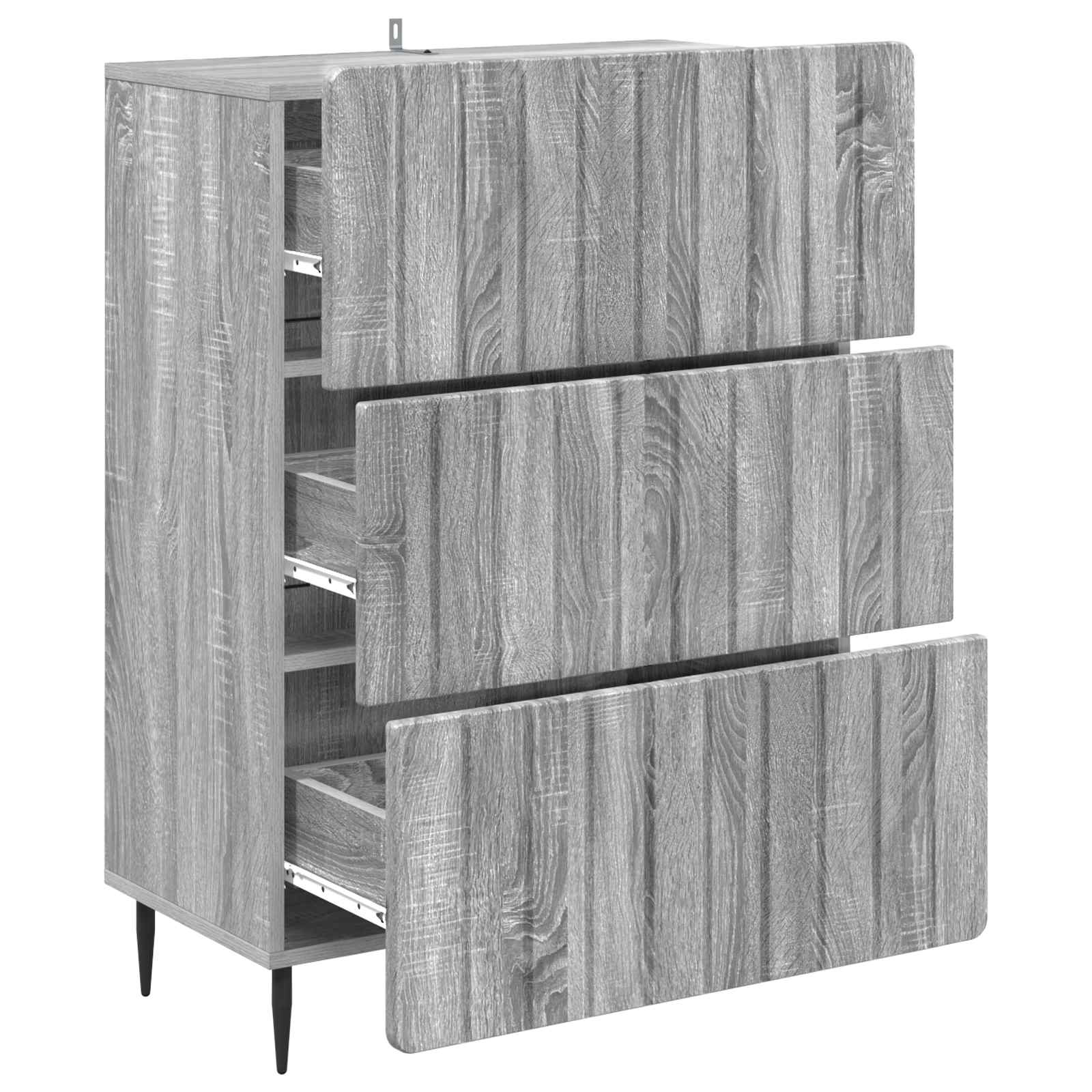 Ormar s ladicama Siva sonoma 66 x 34,5 x 92 cm