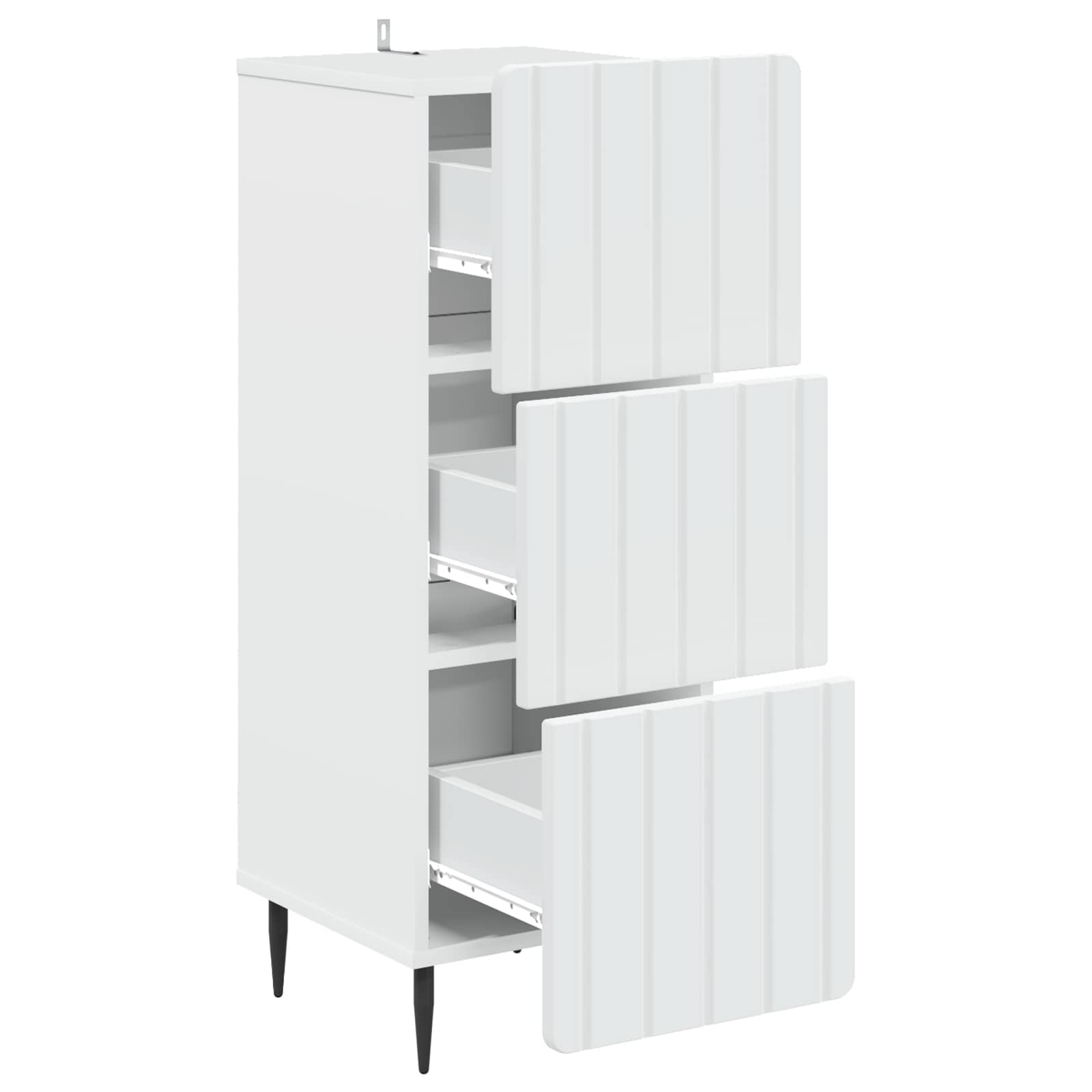 Ormar s ladicama Bijela 33 x 34,5 x 92 cm Konstruirano drvo