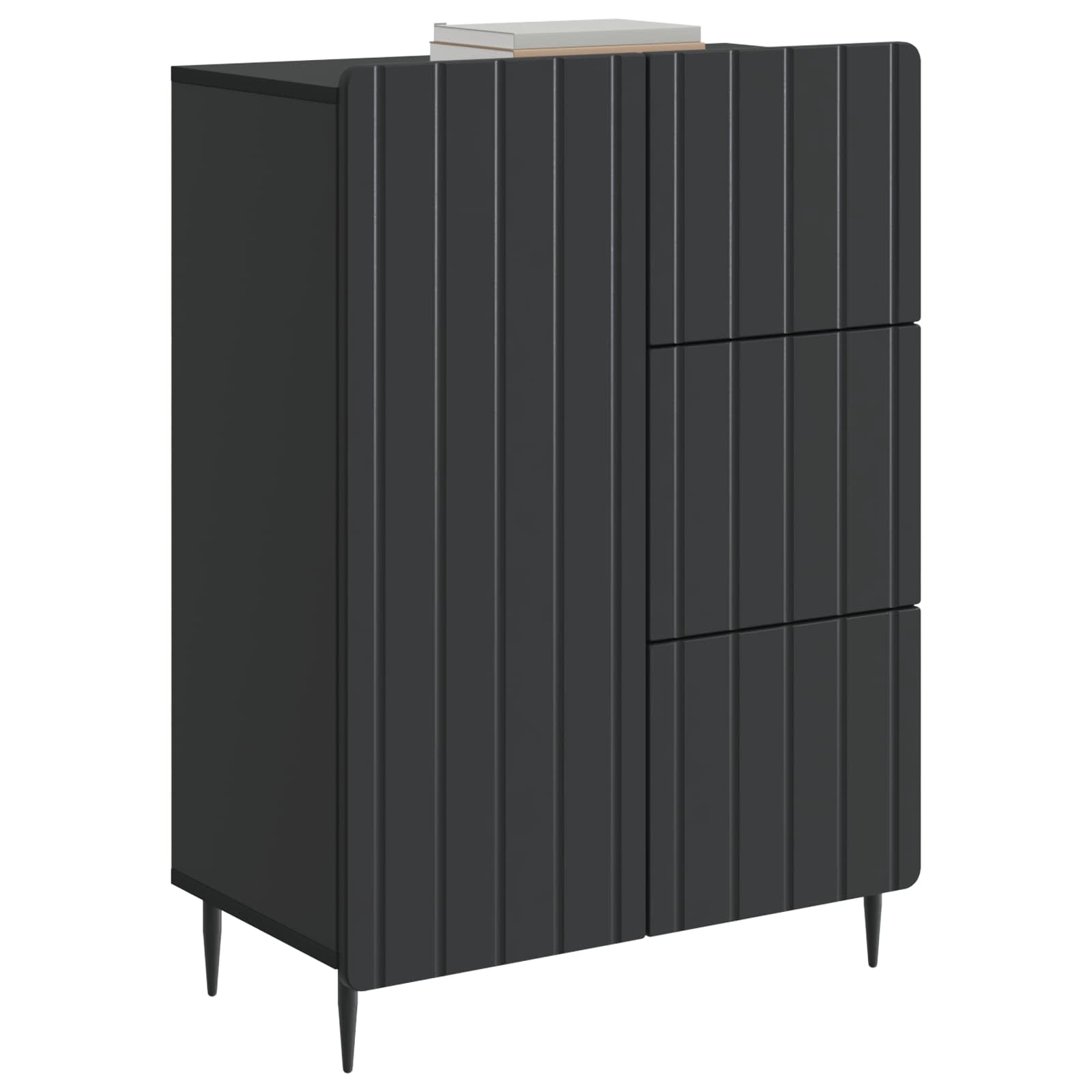 Kreveta s ladicama Crna 66 x 34,5 x 91,5 cm Konstruirano drvo