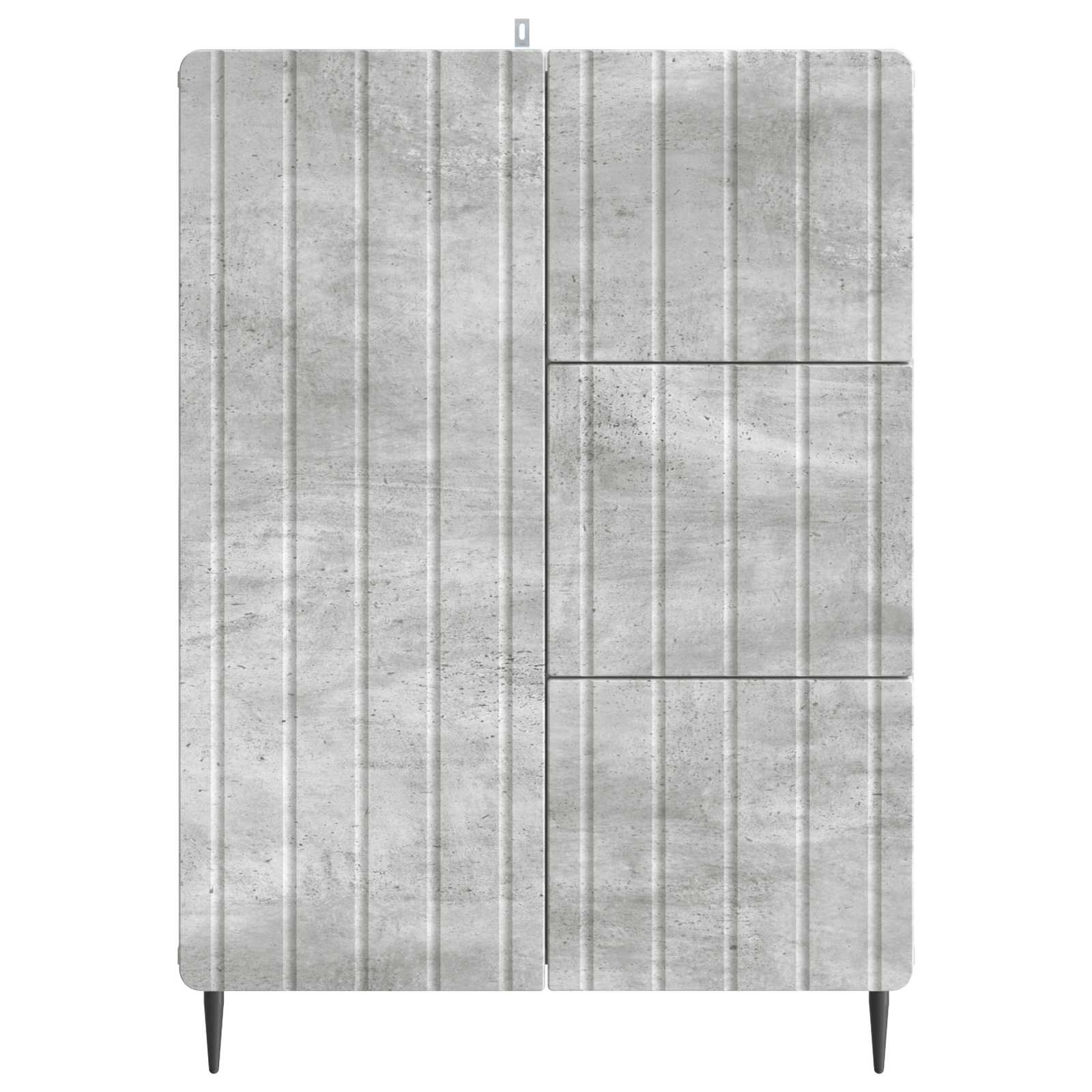 Kreveta Betonska siva 66 x 34,5 x 91,5 cm Konstruirano drvo