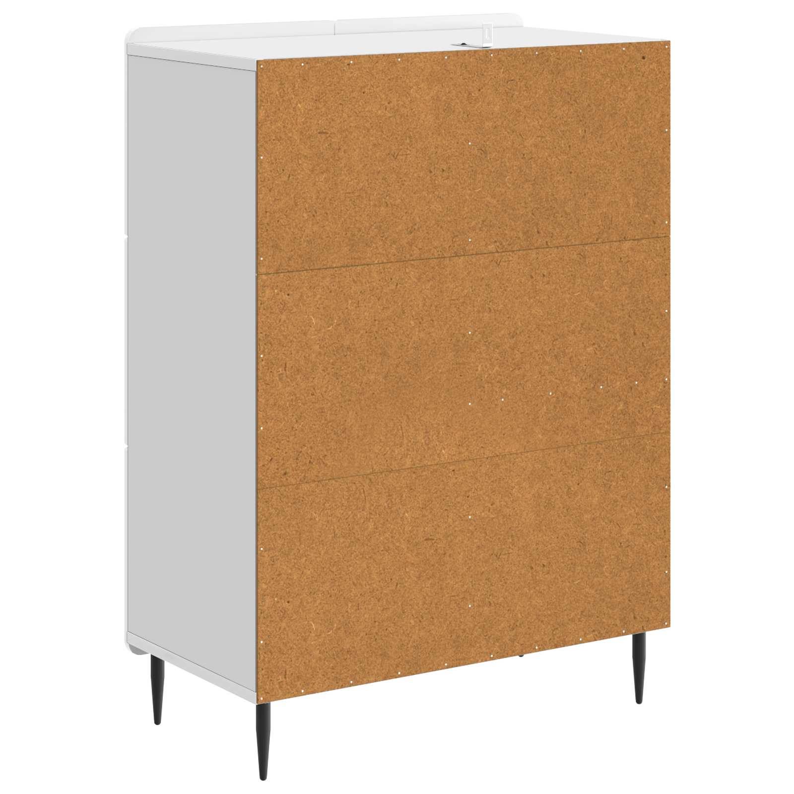 Kreveta s ladicama Bijela visokog sjaja 66 x 34,5 x 91,5 cm