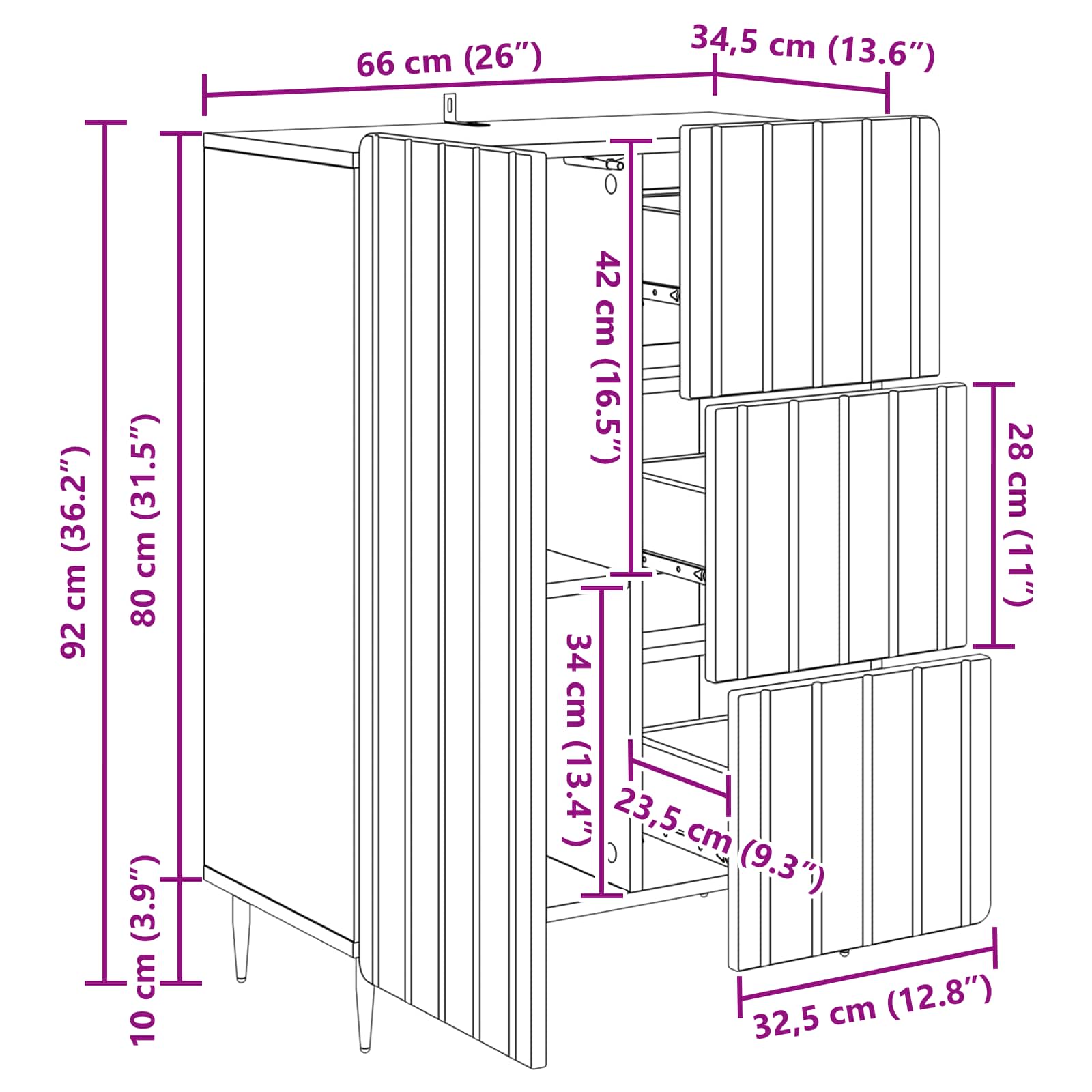 Kreveta Dimljeni hrast 66 x 34,5 x 91,5 cm Konstruirano drvo