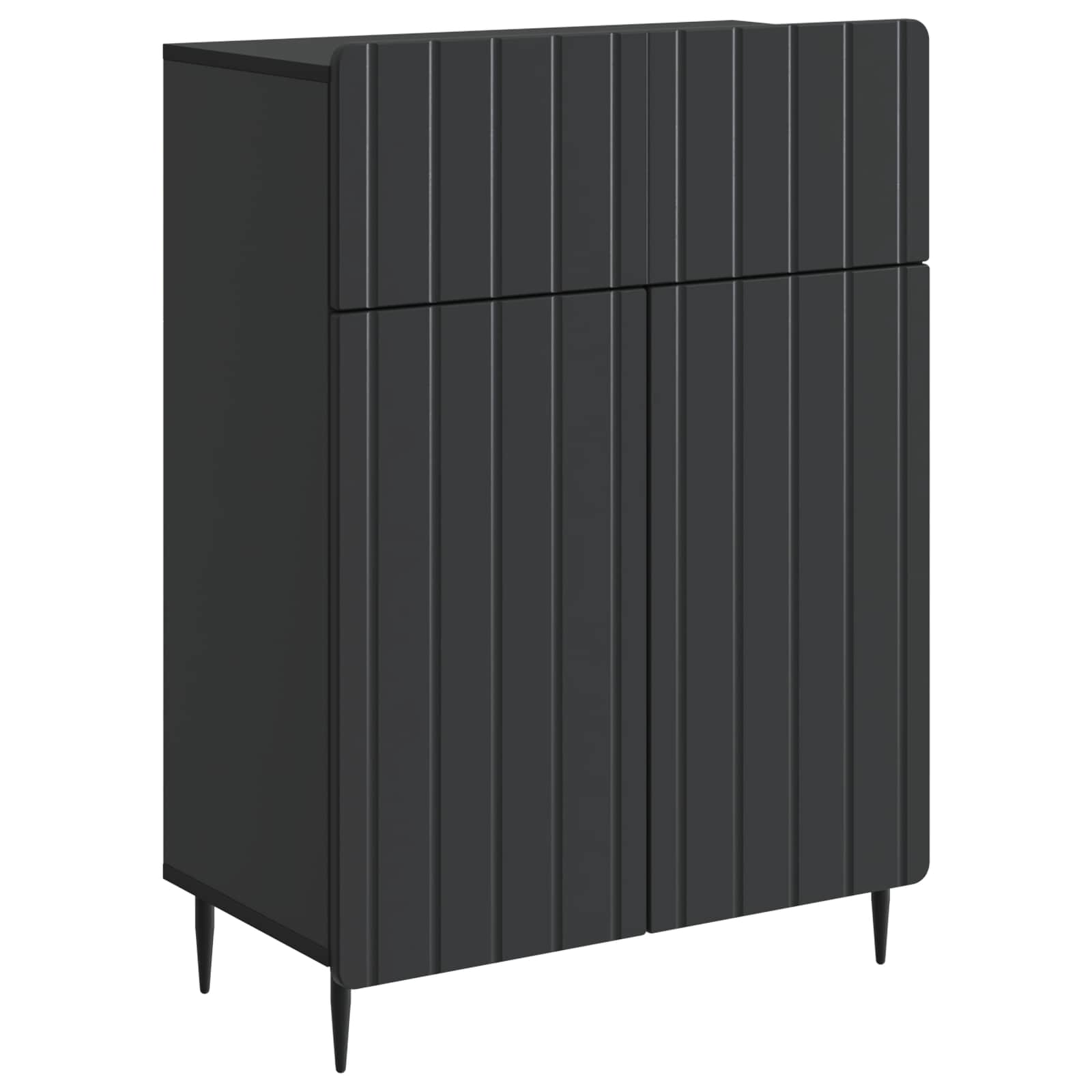 Kreveta s ladicama Crna 66 x 34,5 x 92 cm Konstruirano drvo