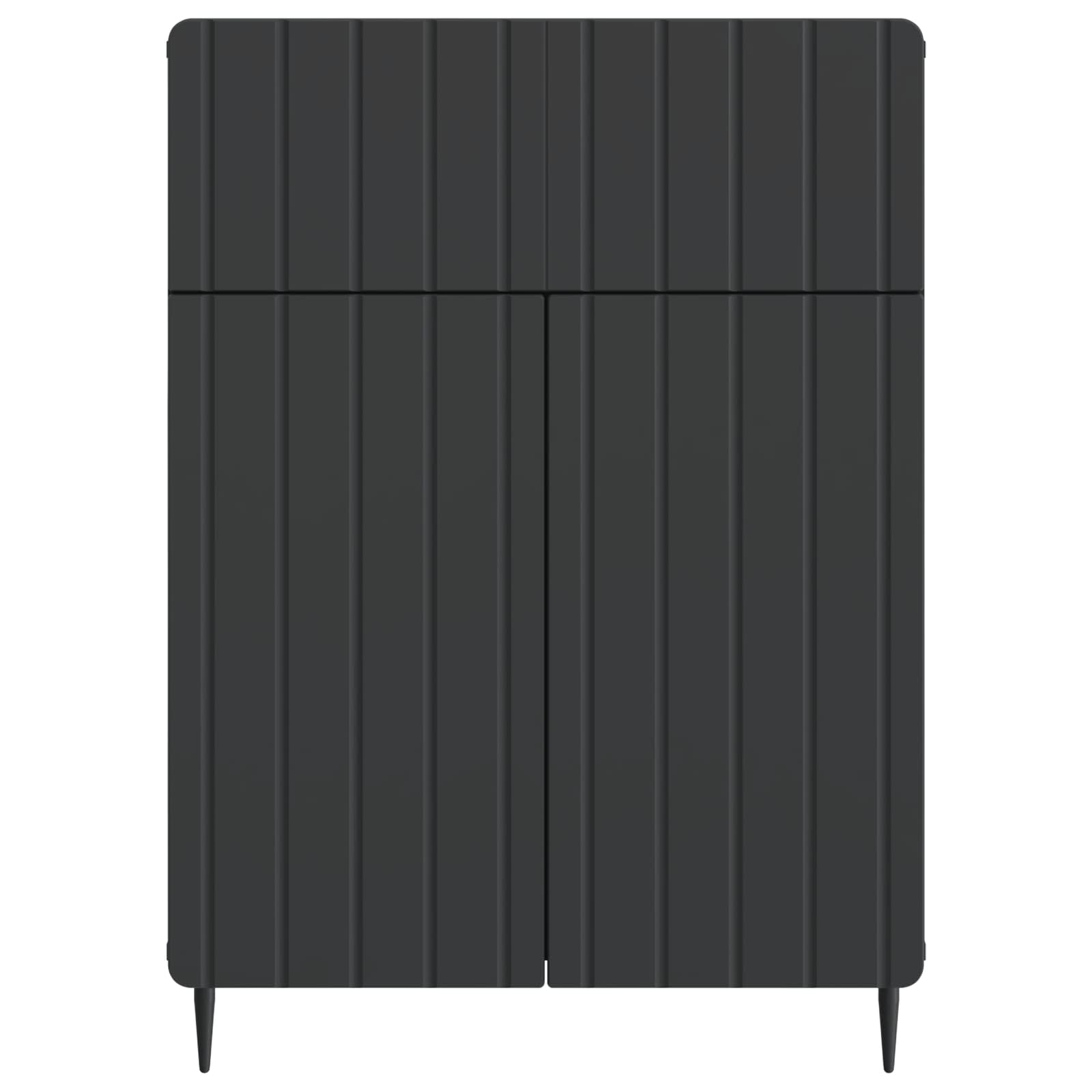 Kreveta s ladicama Crna 66 x 34,5 x 92 cm Konstruirano drvo