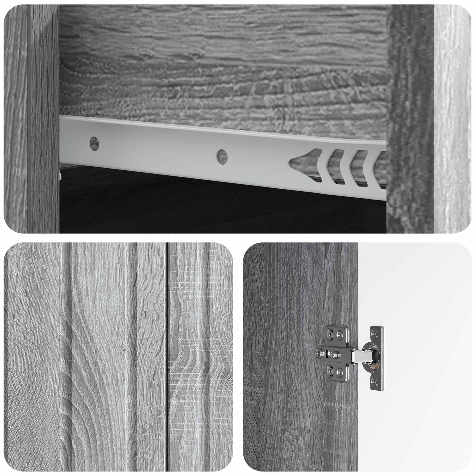 Kreveta Siva sonoma 66 x 34,5 x 92 cm Konstruirano drvo