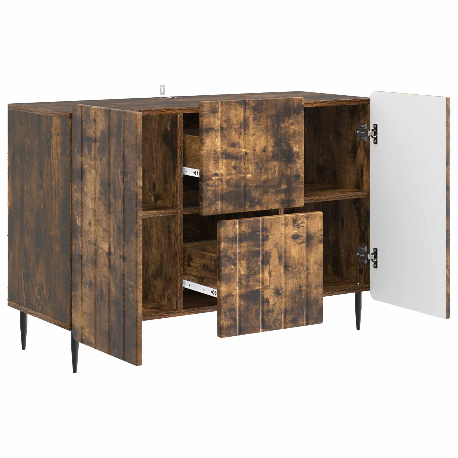Kreveta Dimljeni hrast 89 x 34,5 x 62 cm Konstruirano drvo
