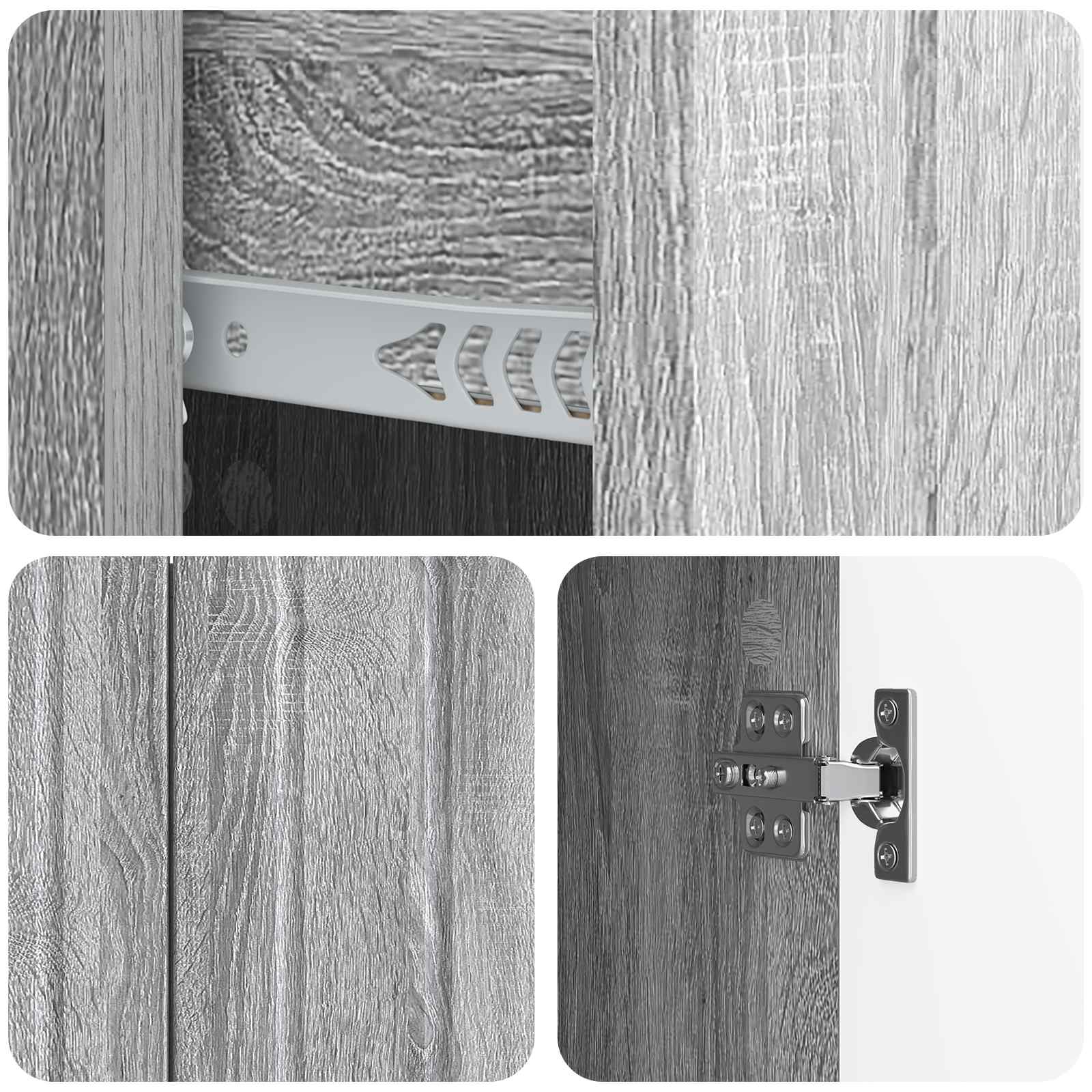 Kreveta Siva sonoma 89 x 34,5 x 62 cm Konstruirano drvo