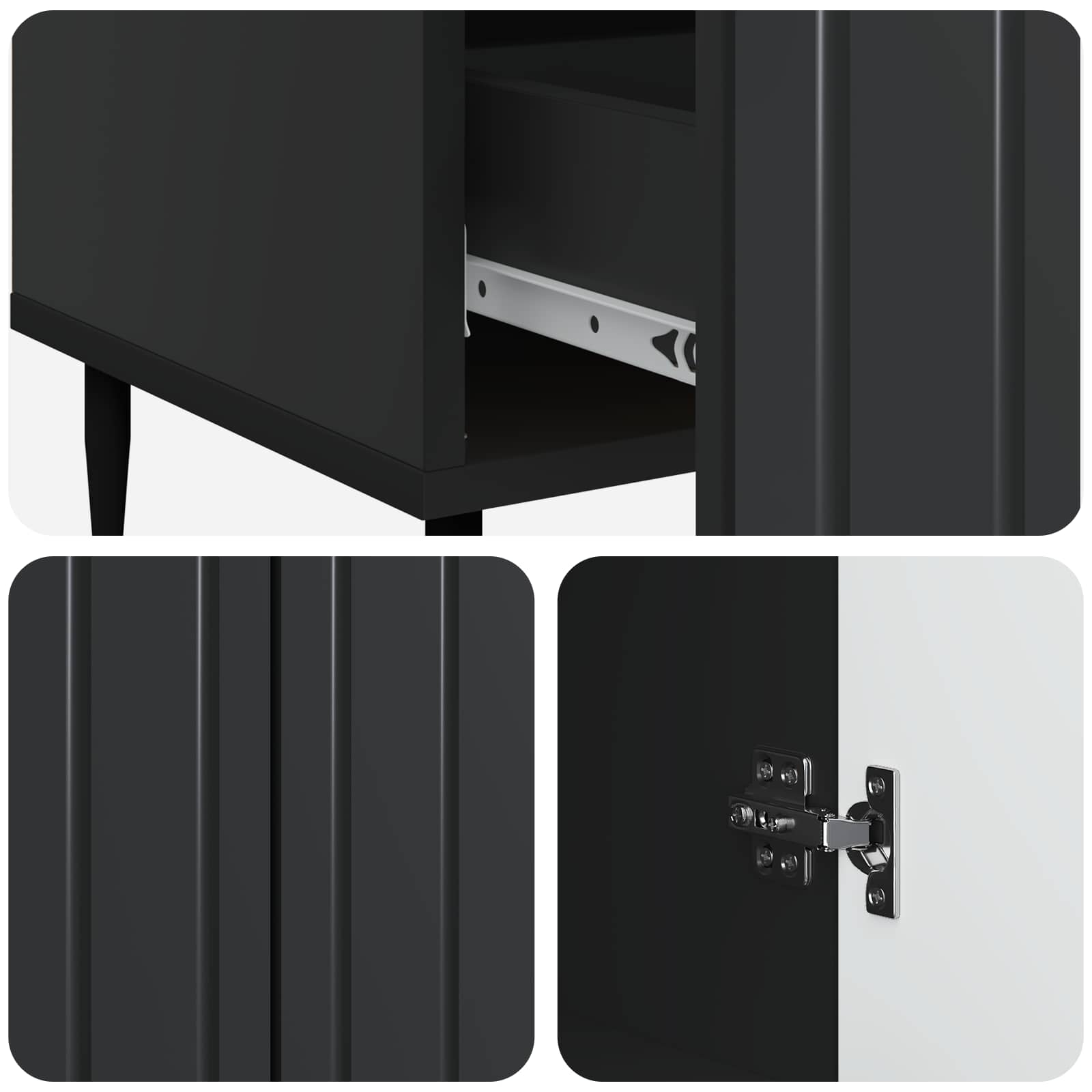Kreveta s ladicama Crna 66 x 34,5 x 97 cm Konstruirano drvo