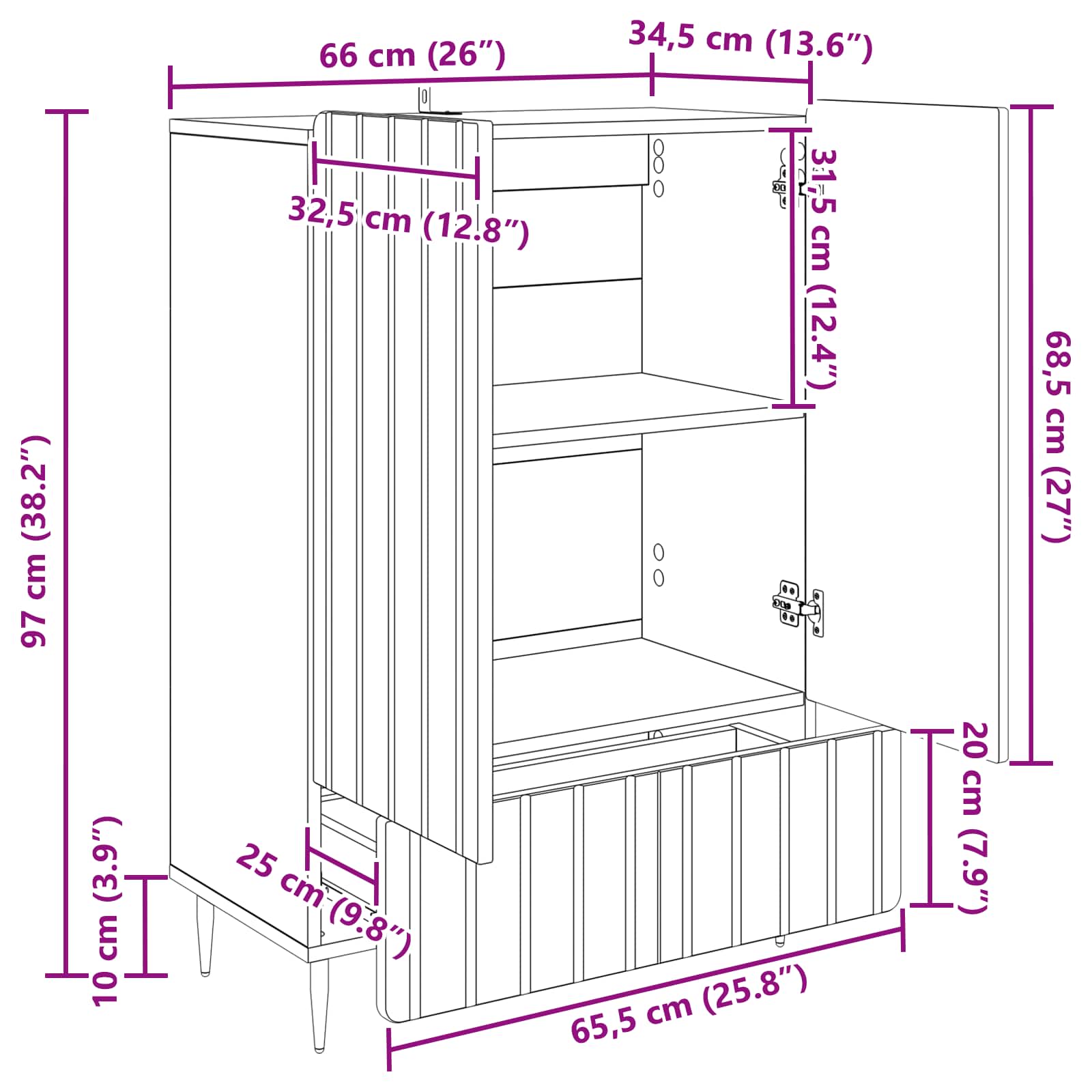 Kreveta s ladicama Crna 66 x 34,5 x 97 cm Konstruirano drvo