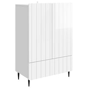 Kreveta s ladicama Bijela visokog sjaja 66 x 34,5 x 97 cm
