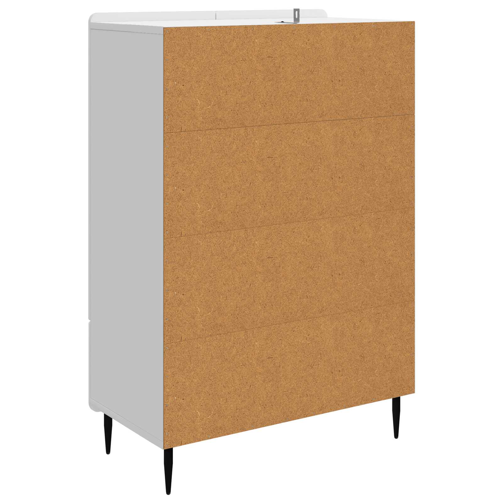 Kreveta s ladicama Bijela visokog sjaja 66 x 34,5 x 97 cm
