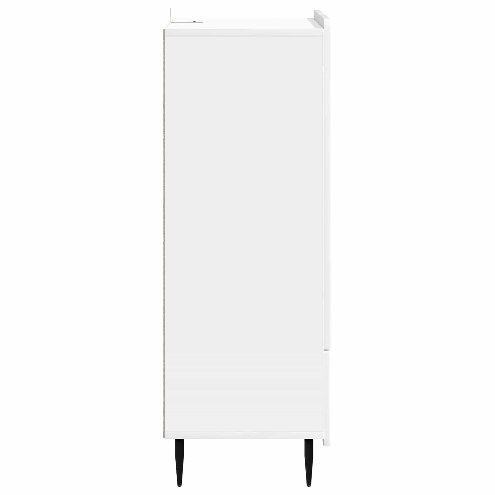 Kreveta s ladicama Bijela visokog sjaja 66 x 34,5 x 97 cm