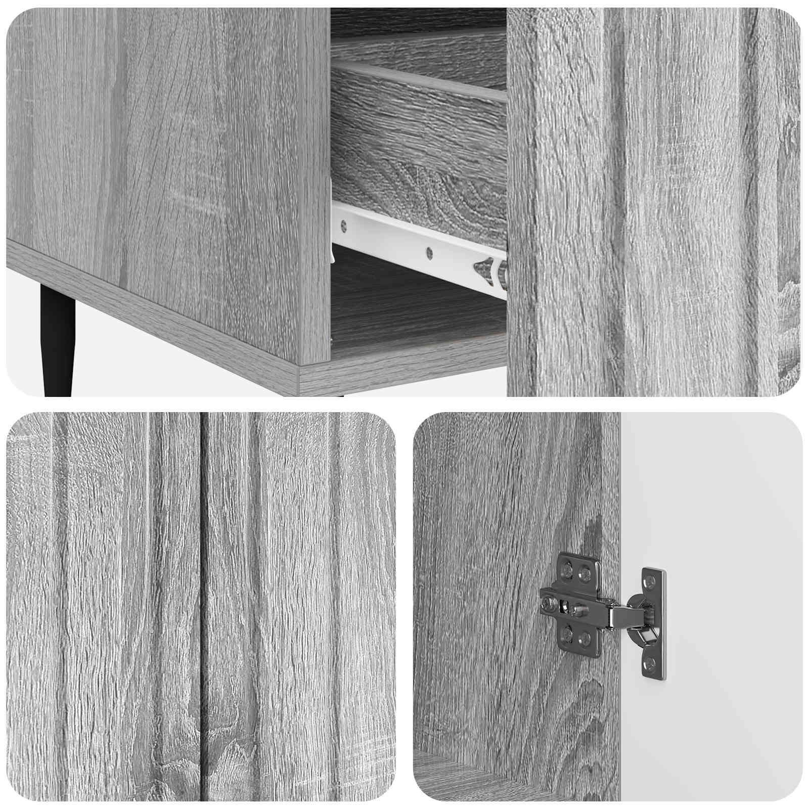 Kreveta Siva sonoma 66 x 34,5 x 97 cm Konstruirano drvo