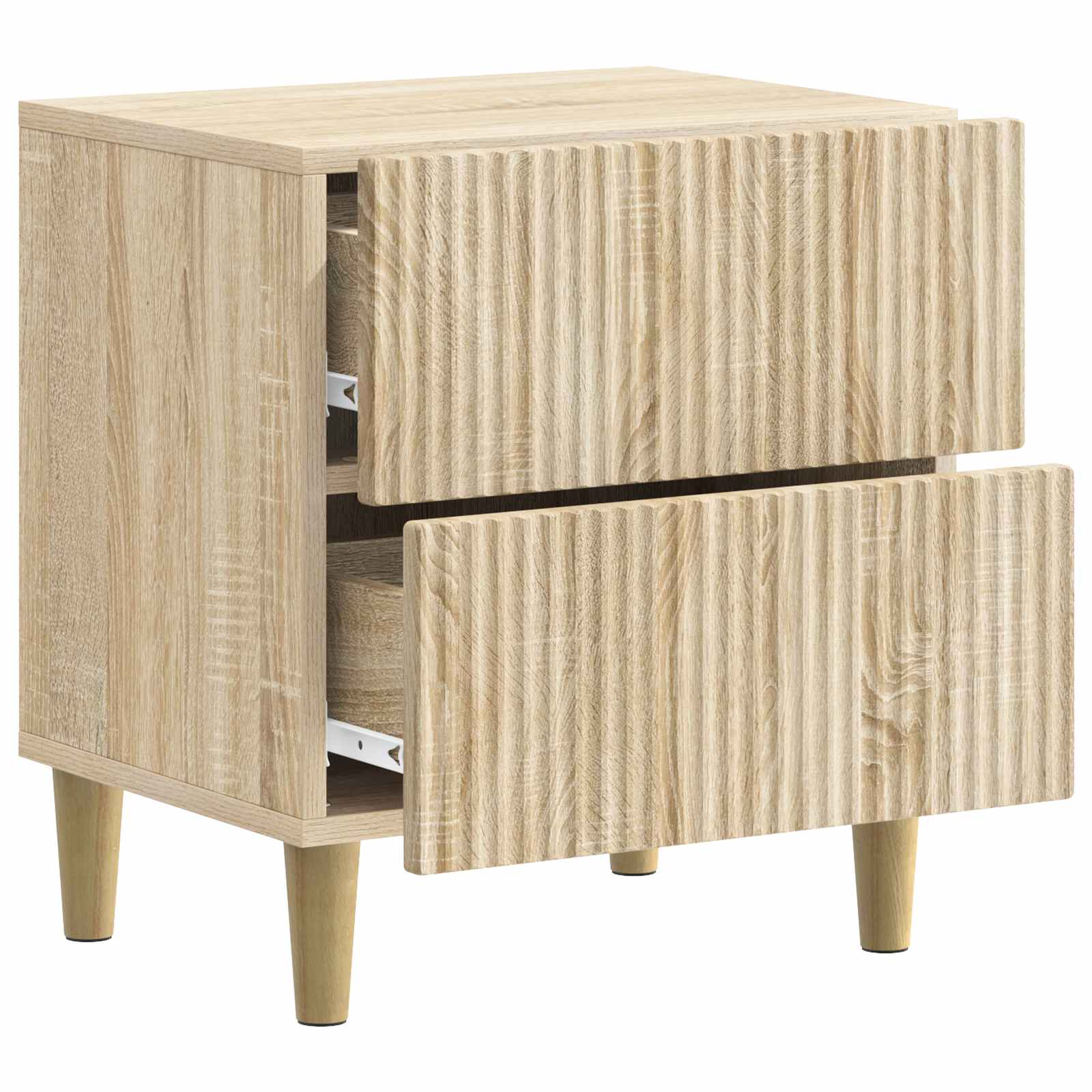 Noćni ormar s ladicama 2 pcs Hrast sonoma 43 x 34,5 x 48 cm