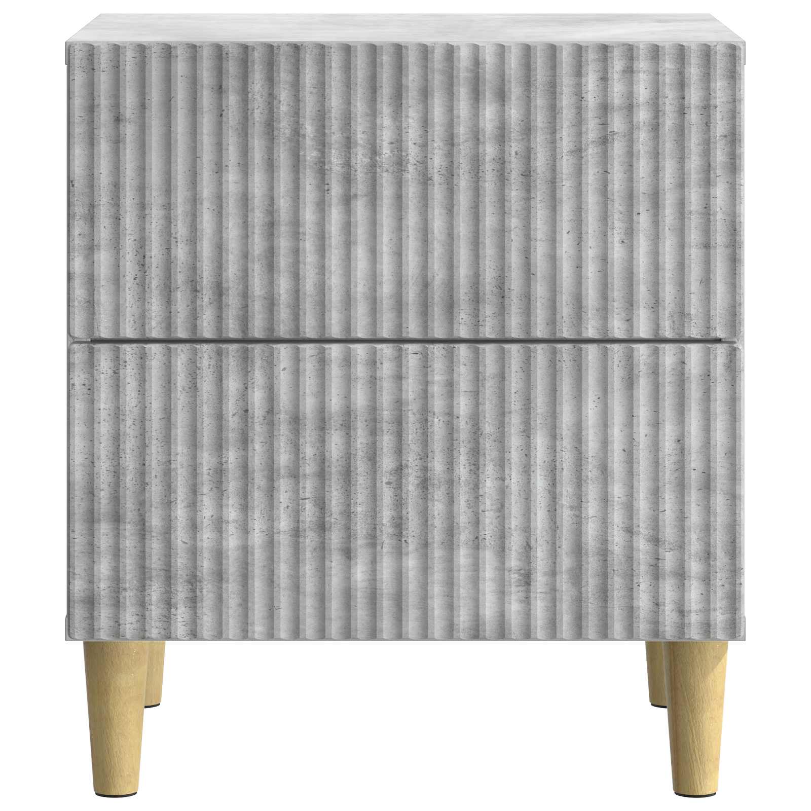 Noćni ormar s ladicama 2 pcs Betonska siva 43 x 34,5 x 48 cm