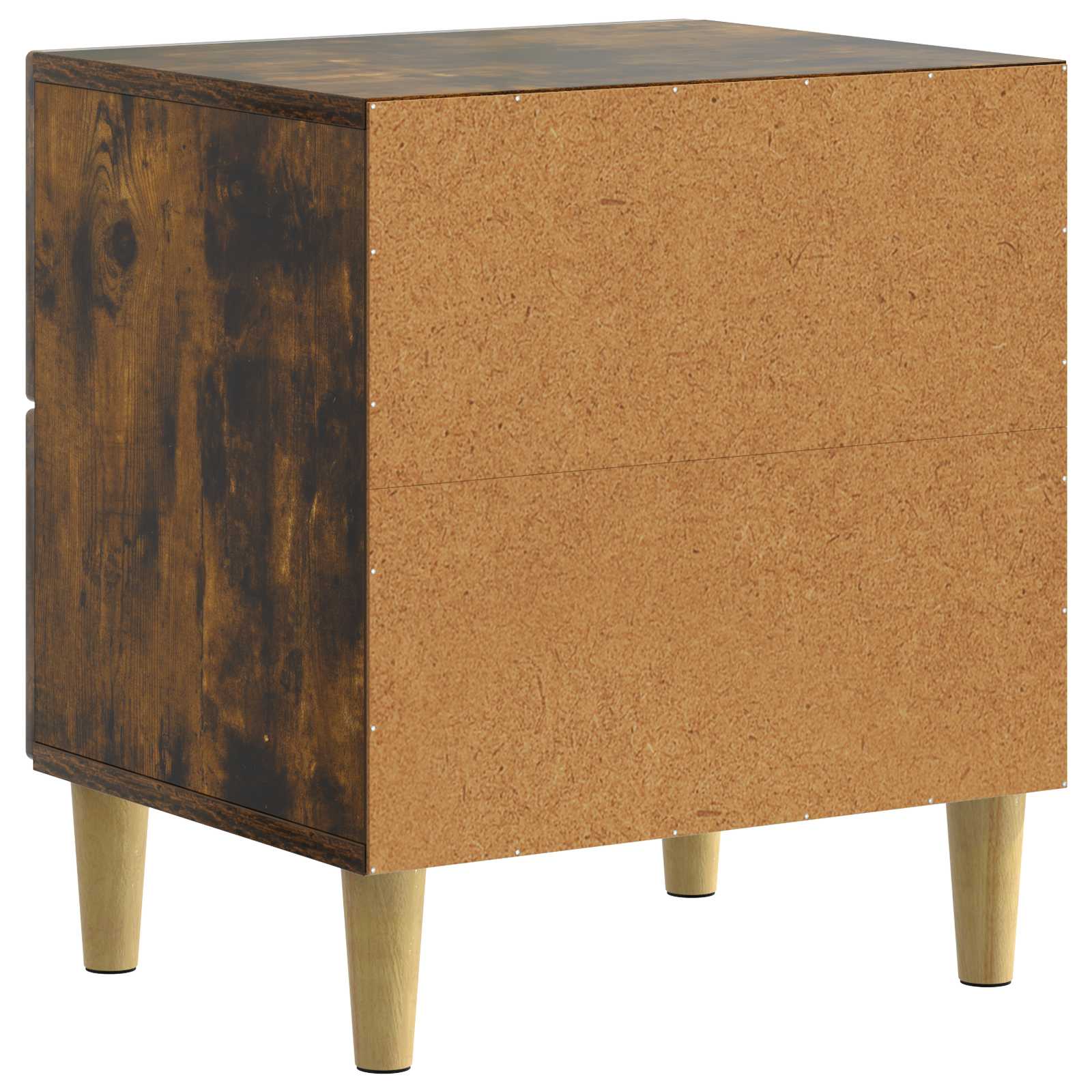 Noćni ormar s ladicama 2 pcs Dimljeni hrast 43 x 34,5 x 48 cm