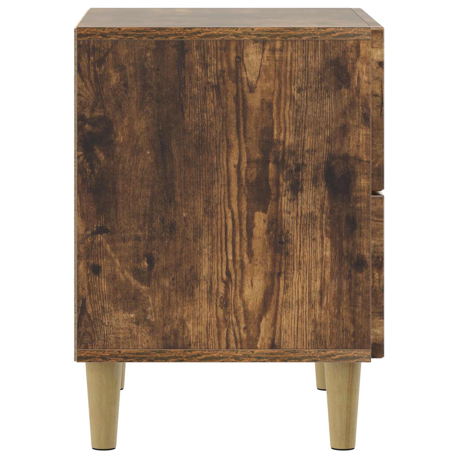 Noćni ormar s ladicama 2 pcs Dimljeni hrast 43 x 34,5 x 48 cm