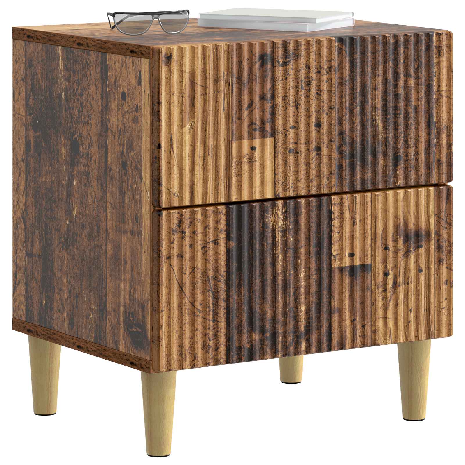 Noćni ormar Staro drvo 43 x 34,5 x 48 cm Konstruirano drvo