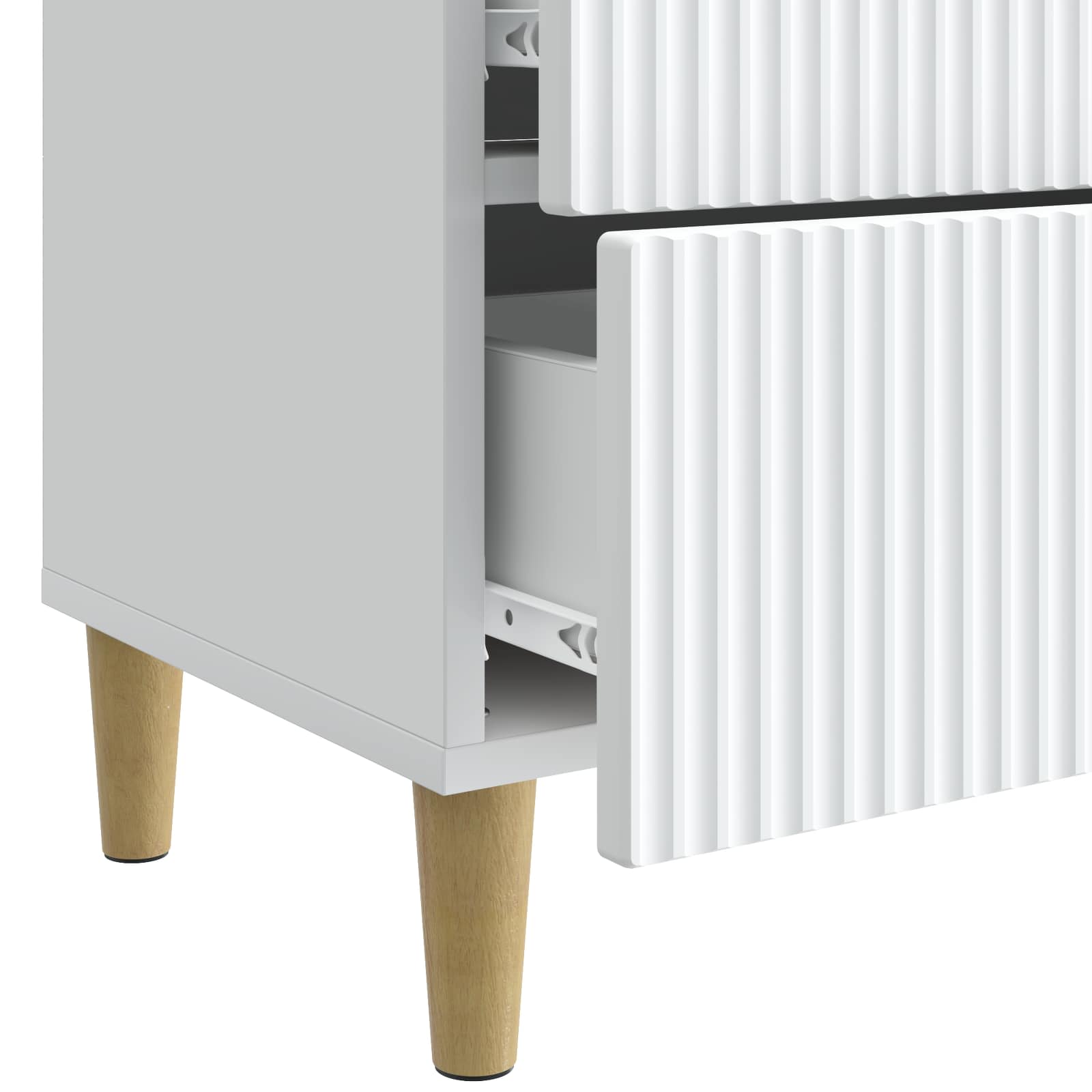 Noćni ormar Bijela 62 x 34,5 x 48 cm Konstruirano drvo