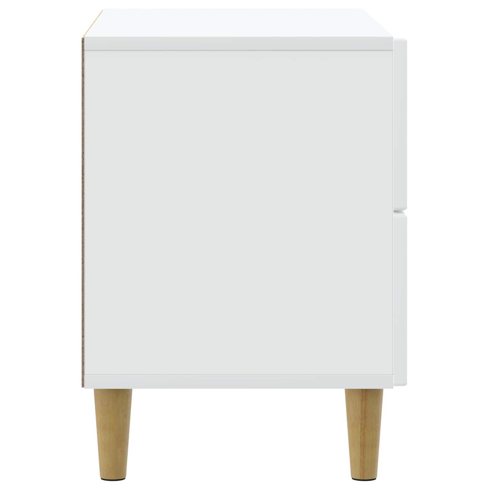 Noćni ormar Bijela 62 x 34,5 x 48 cm Konstruirano drvo