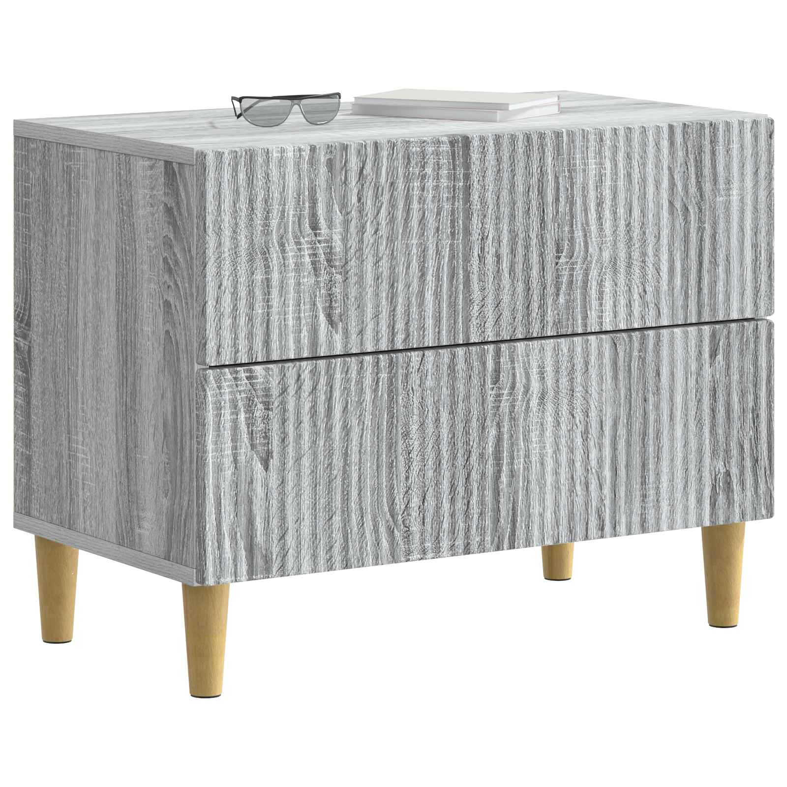 Noćni ormar Siva sonoma 62 x 34,5 x 48 cm Konstruirano drvo