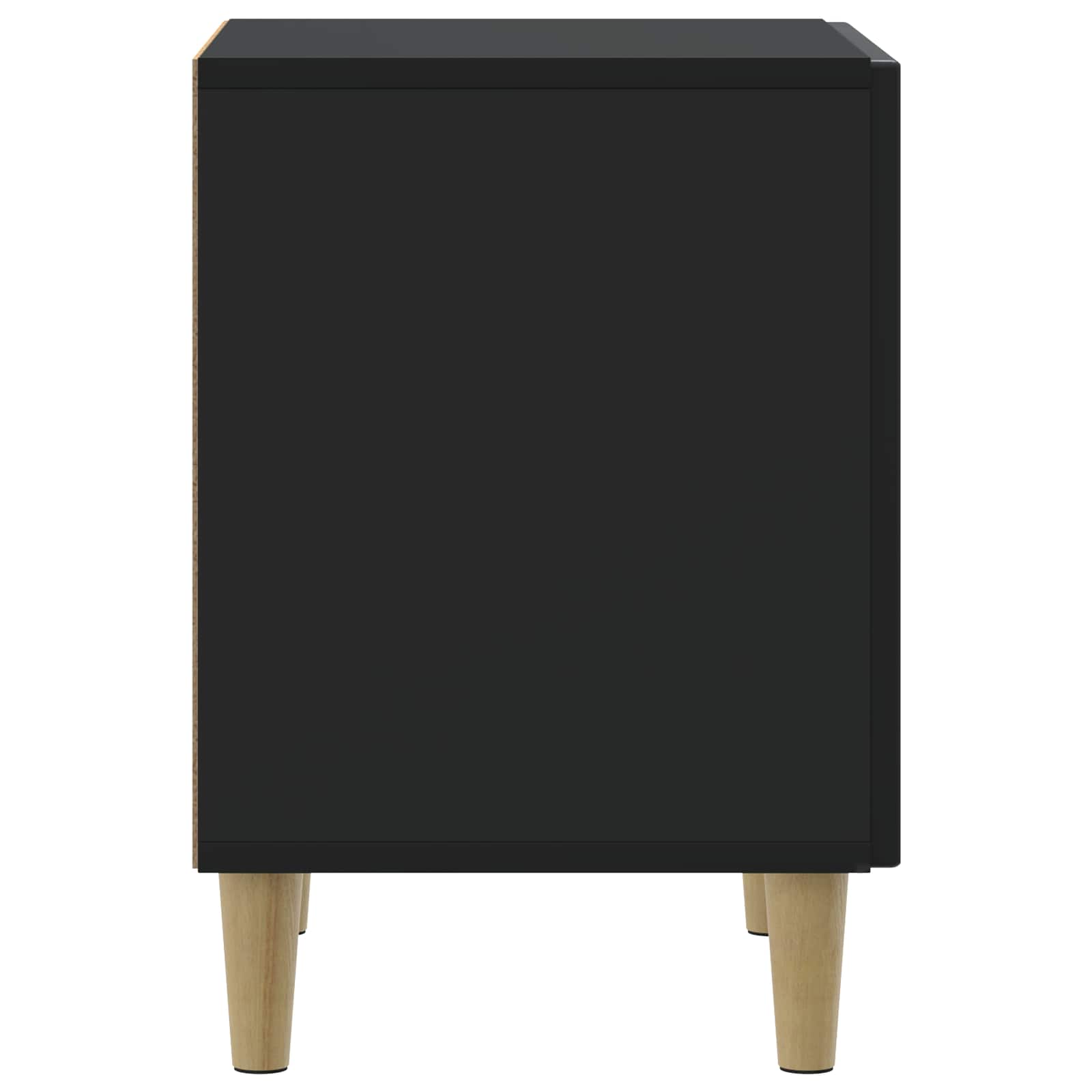 Noćni ormar 2 pcs Crna 43 x 34,5 x 50 cm Konstruirano drvo