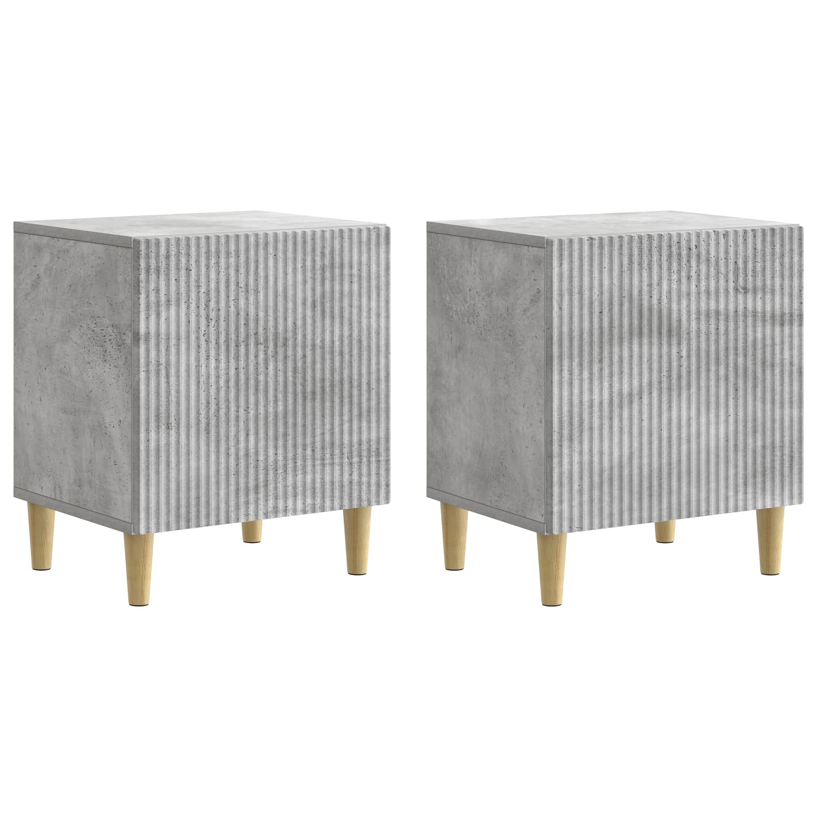 Noćni ormar 2 pcs Betonska siva 43 x 34,5 x 50 cm