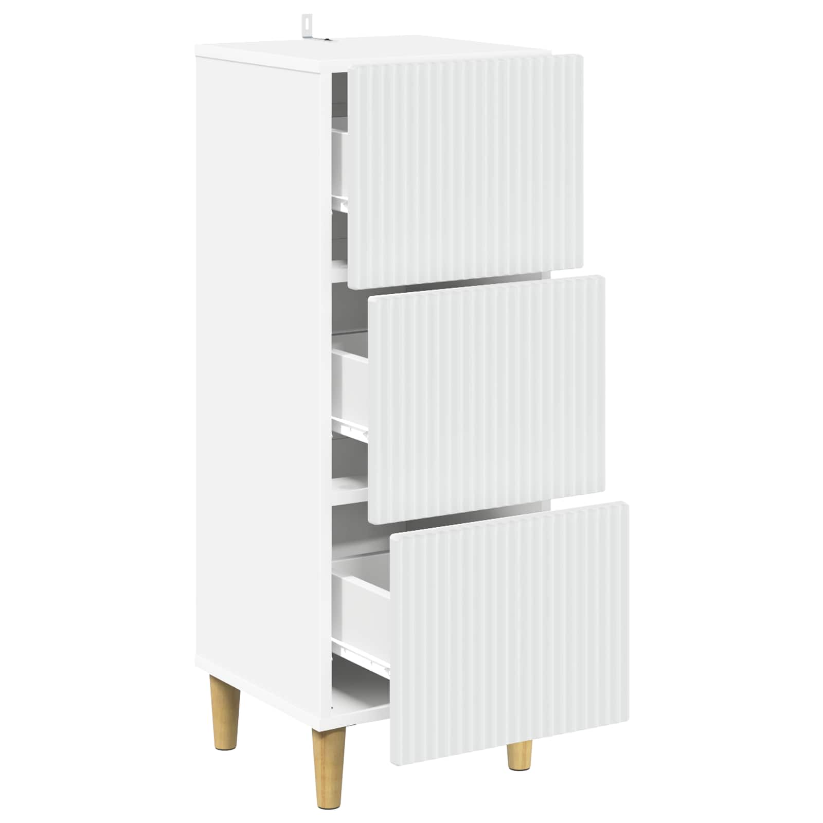 Ormar s ladicama Bijela 33 x 34,5 x 90 cm Konstruirano drvo