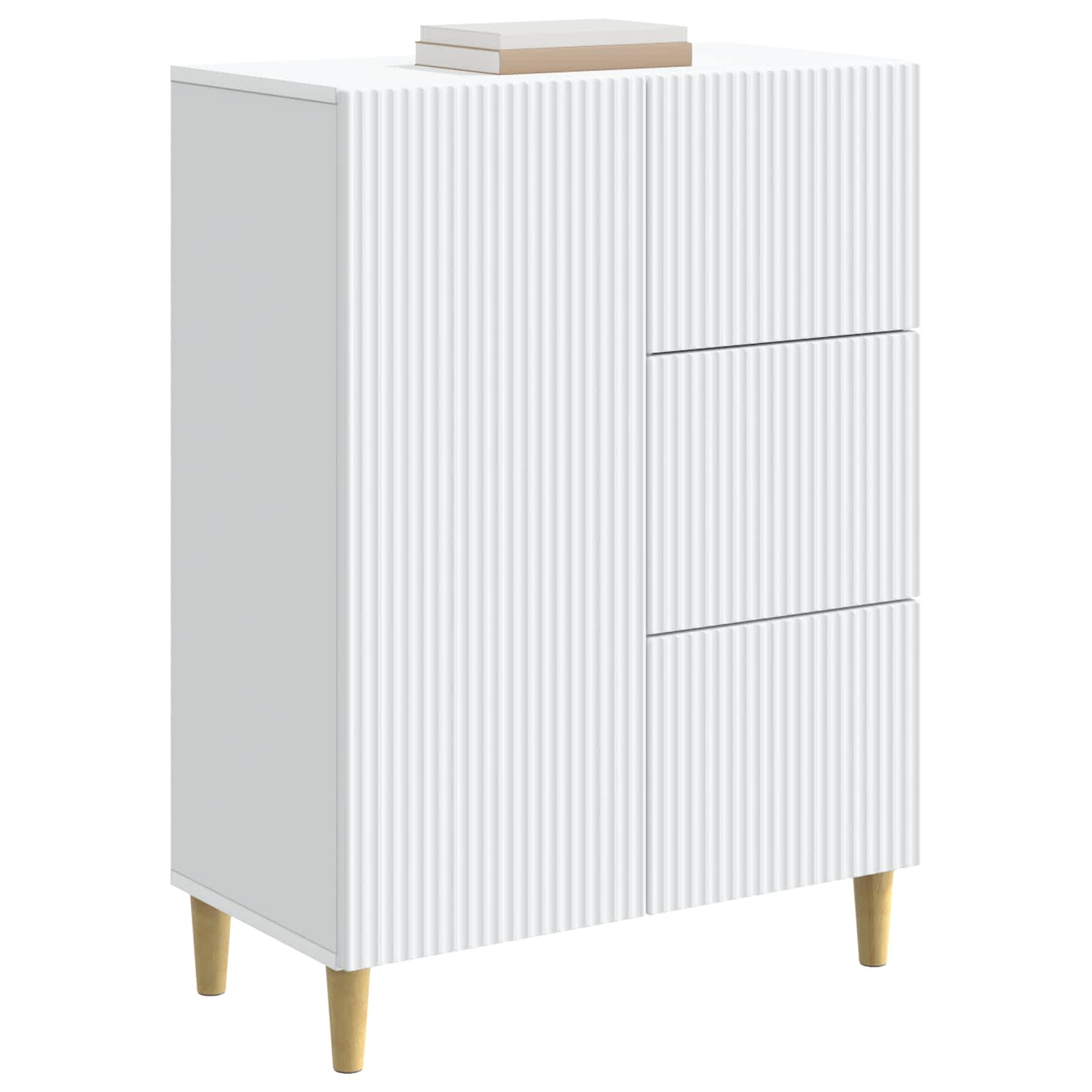 Kreveta s ladicama Bijela 66 x 34,5 x 90 cm Konstruirano drvo