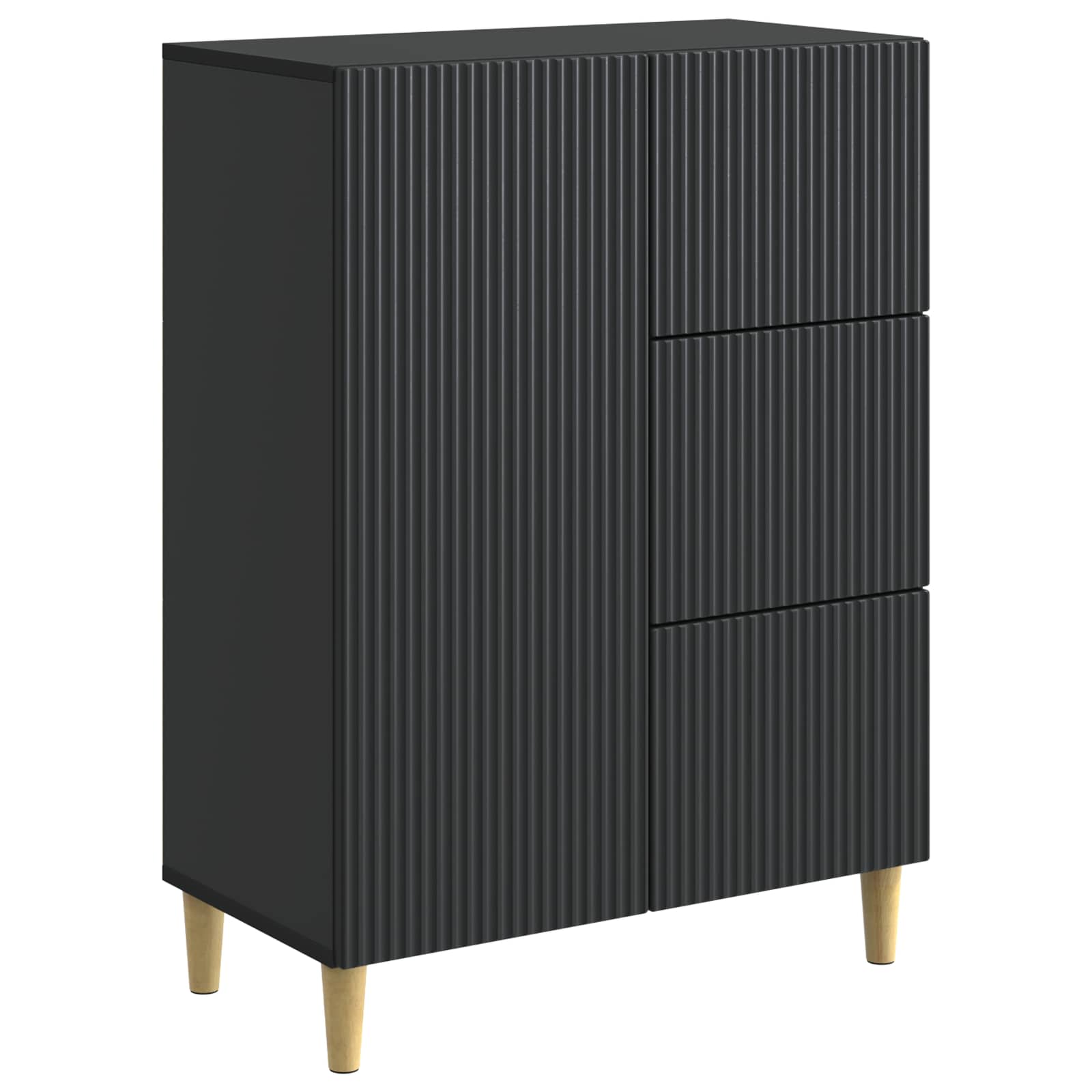 Kreveta s ladicama Crna 66 x 34,5 x 90 cm Konstruirano drvo