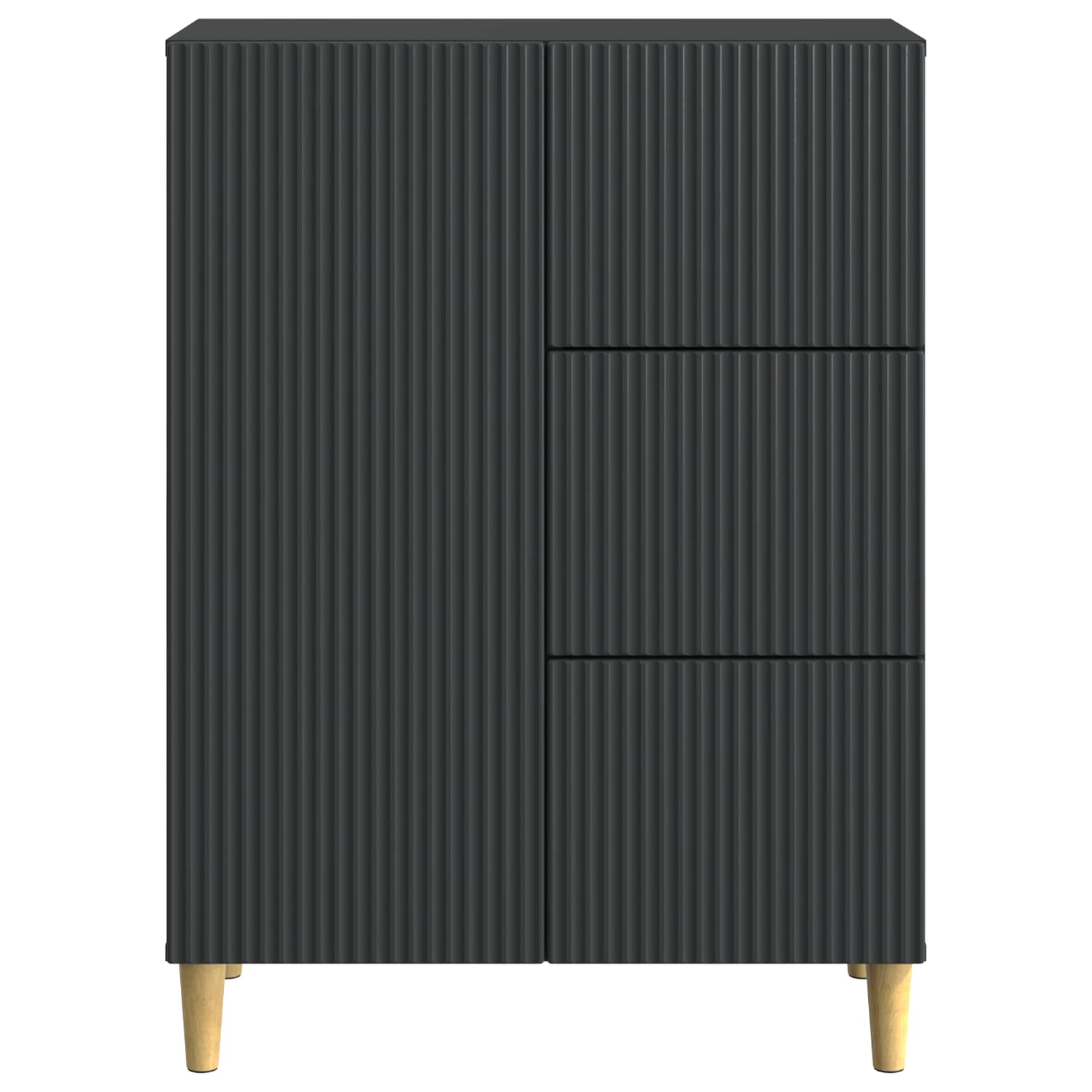Kreveta s ladicama Crna 66 x 34,5 x 90 cm Konstruirano drvo
