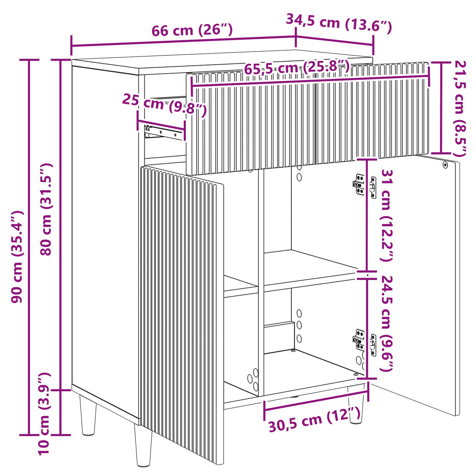 Kreveta s ladicama Crna 66 x 34,5 x 90 cm Konstruirano drvo