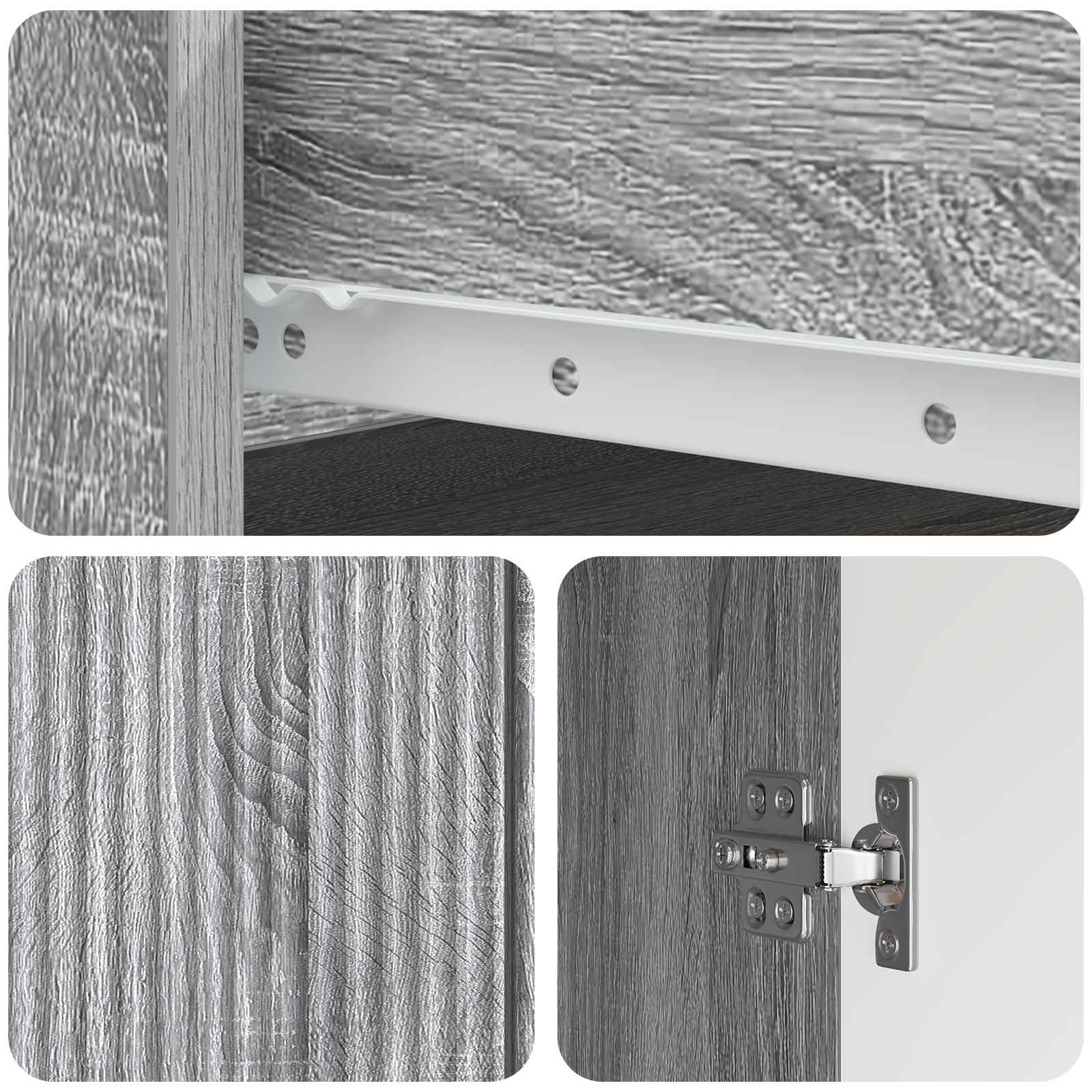 Kreveta Siva sonoma 66 x 34,5 x 90 cm Konstruirano drvo
