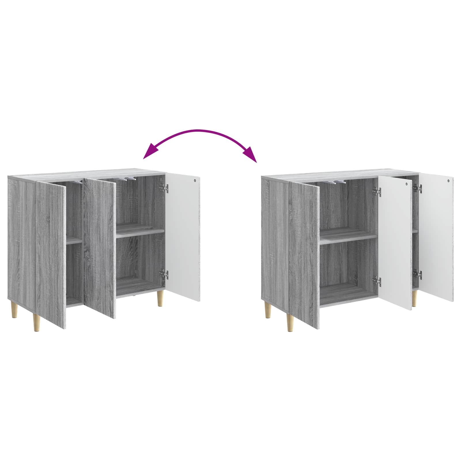 Kreveta Siva sonoma 89 x 34,5 x 80 cm Konstruirano drvo