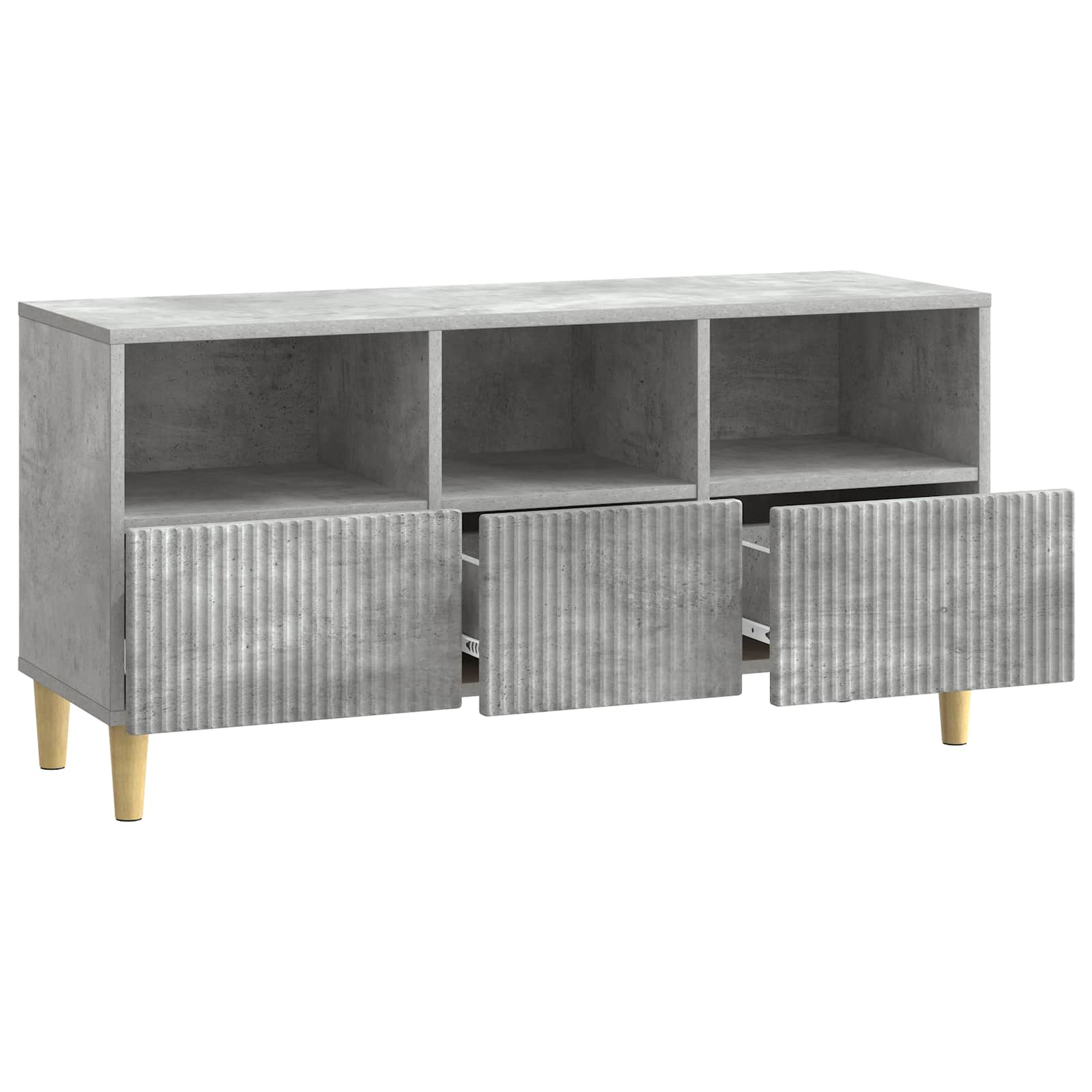 TV ormar Betonska siva 102 x 34,5 x 50 cm Konstruirano drvo