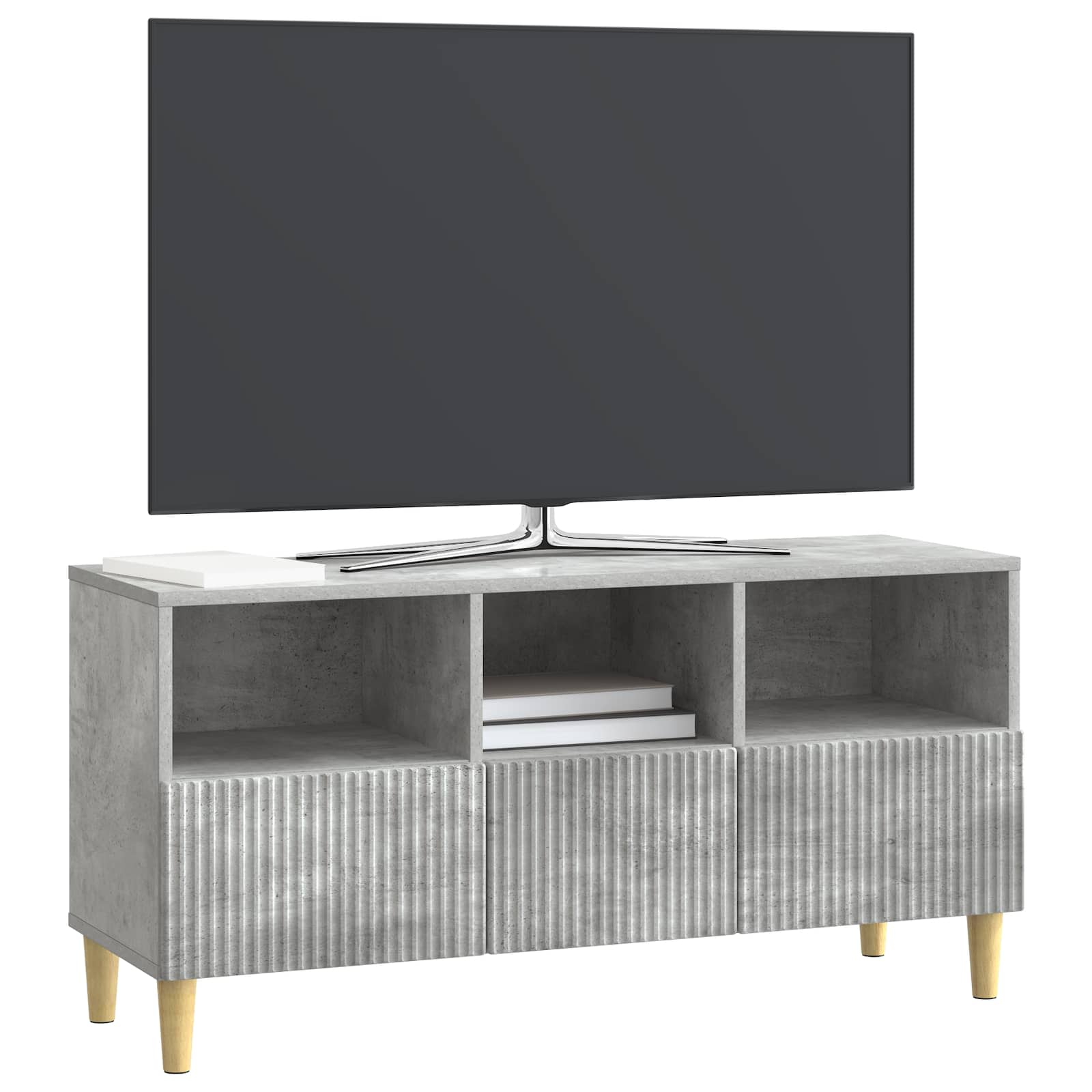 TV ormar Betonska siva 102 x 34,5 x 50 cm Konstruirano drvo