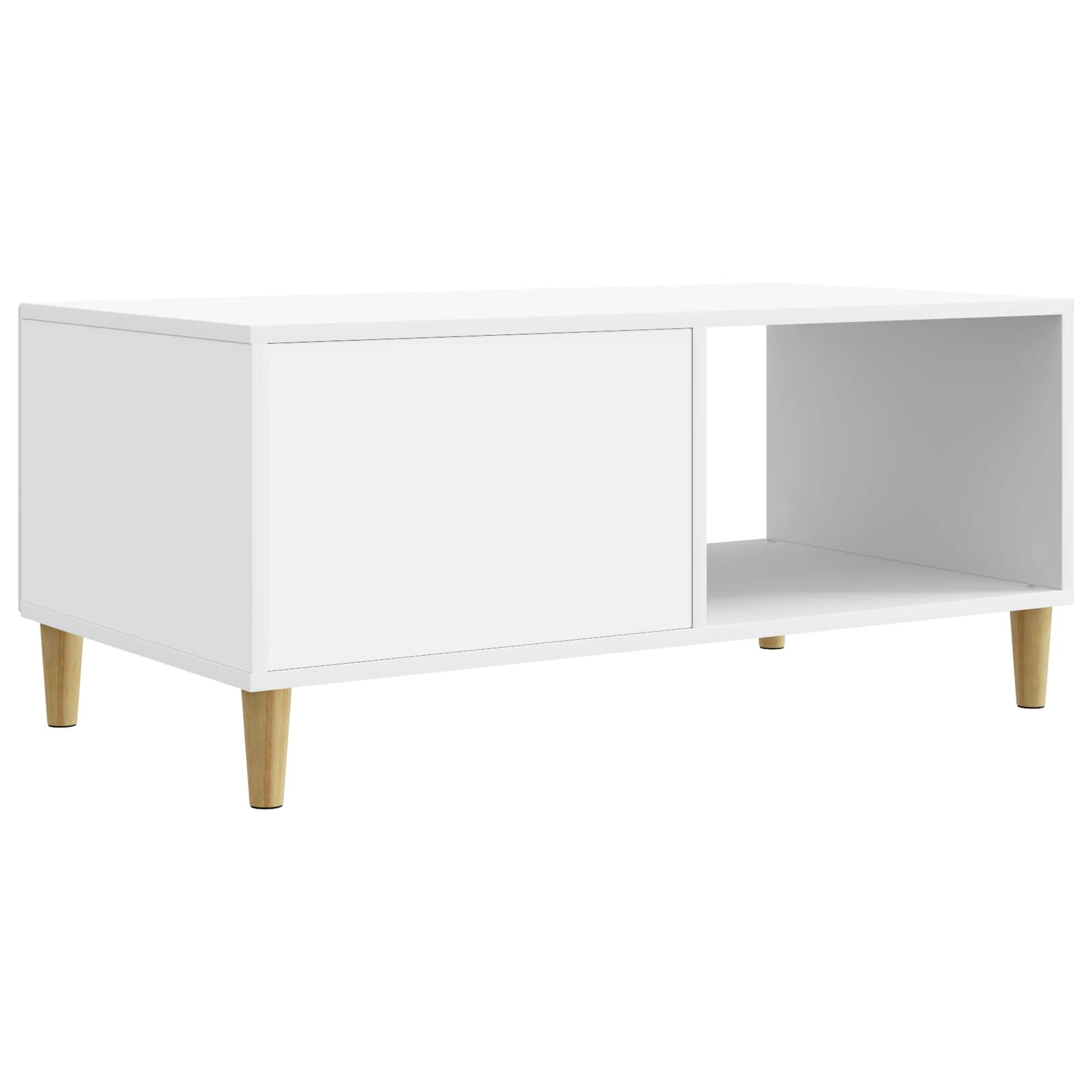 Kava Stol Bijela 90 x 50 x 40 cm Konstruirano drvo