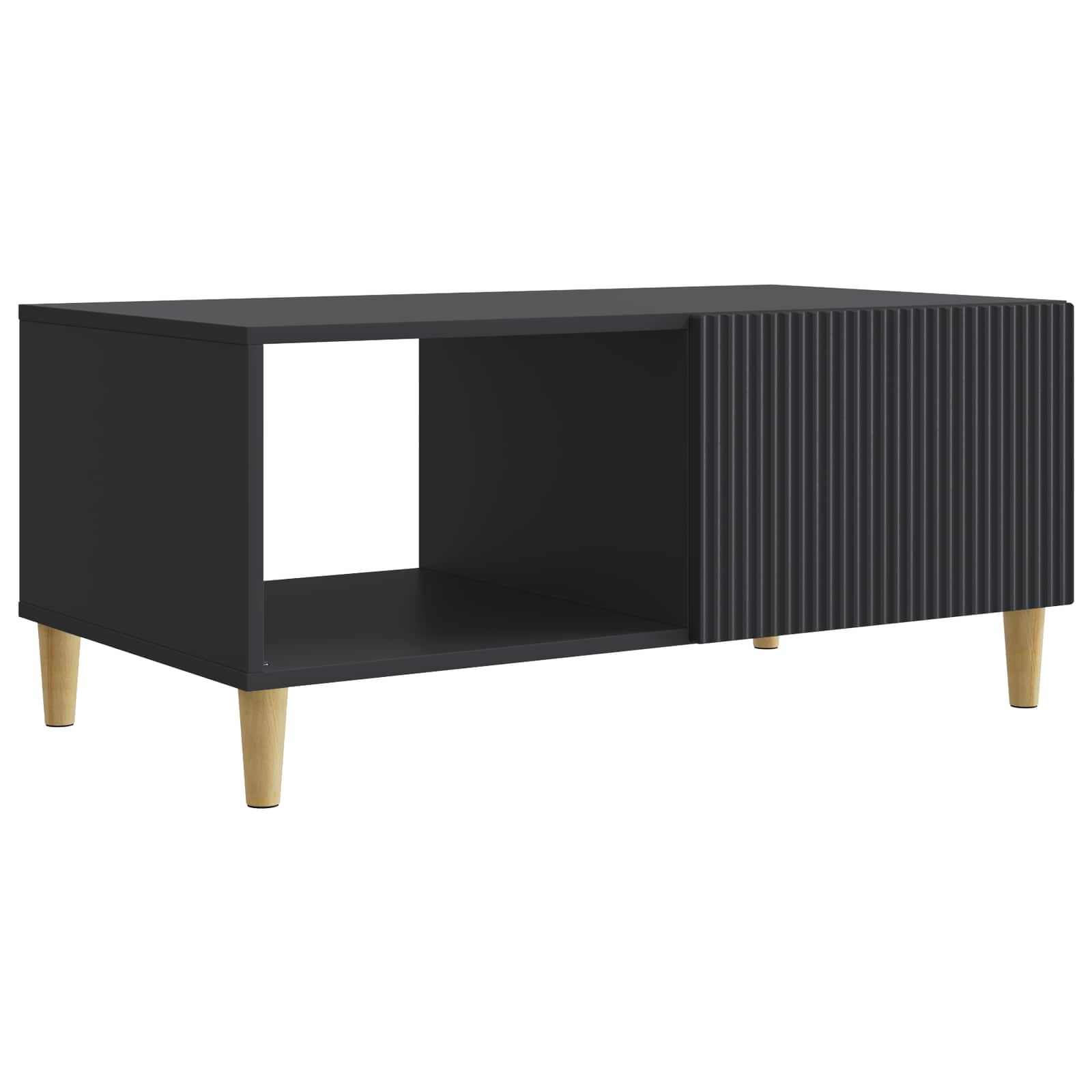 Kava Stol Crna 90 x 50 x 40 cm Konstruirano drvo