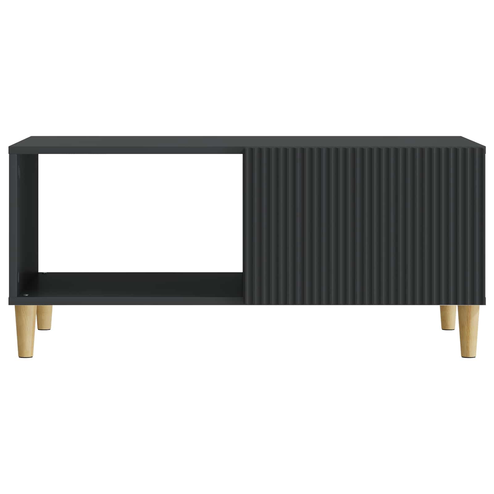 Kava Stol Crna 90 x 50 x 40 cm Konstruirano drvo