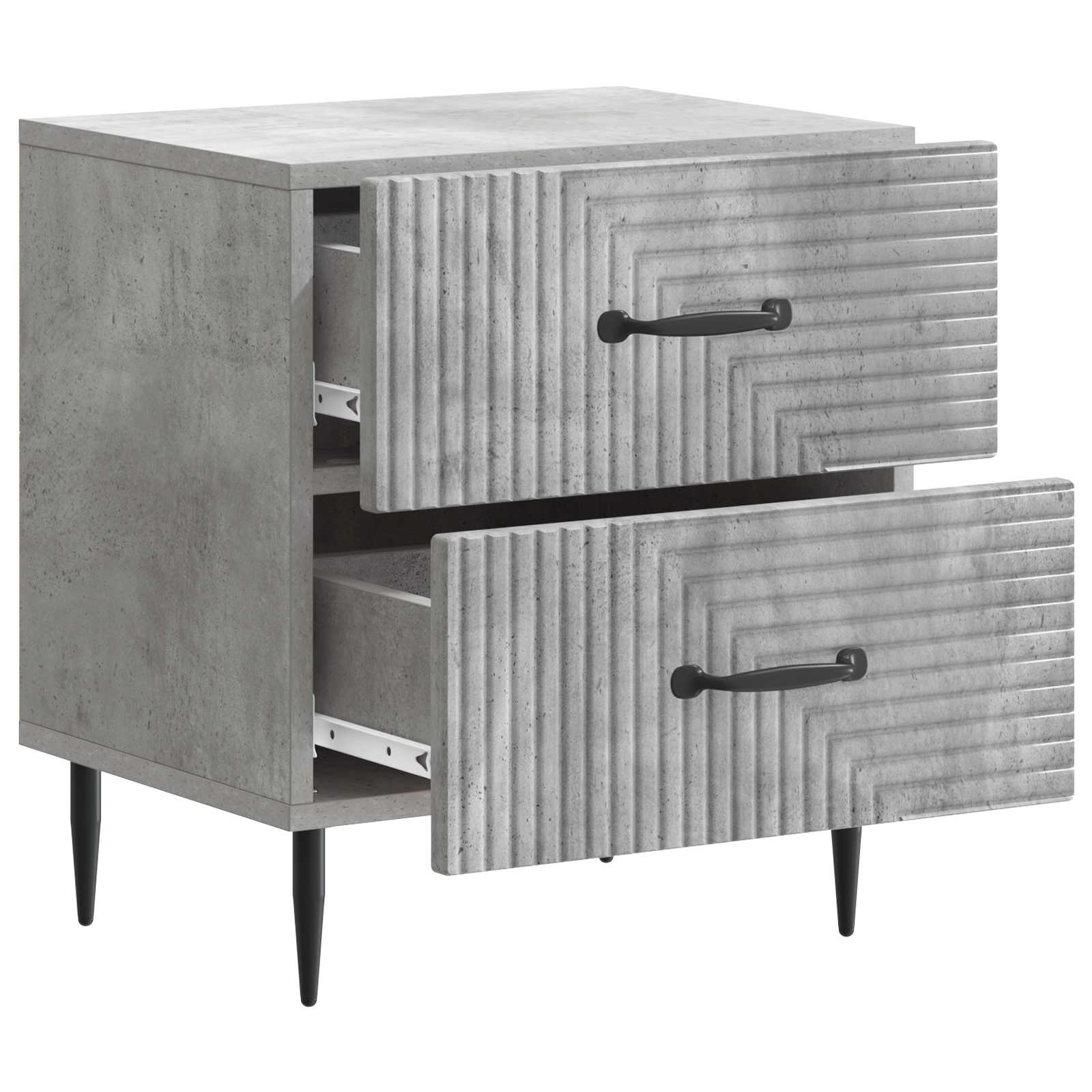 Noćni ormar Betonska siva 43 x 34,5 x 47,5 cm Konstruirano drvo