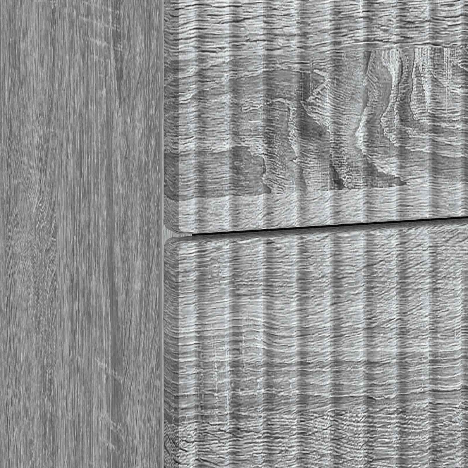 Noćni ormar s ladicama 2 pcs Siva sonoma 43 x 34,5 x 47,5 cm