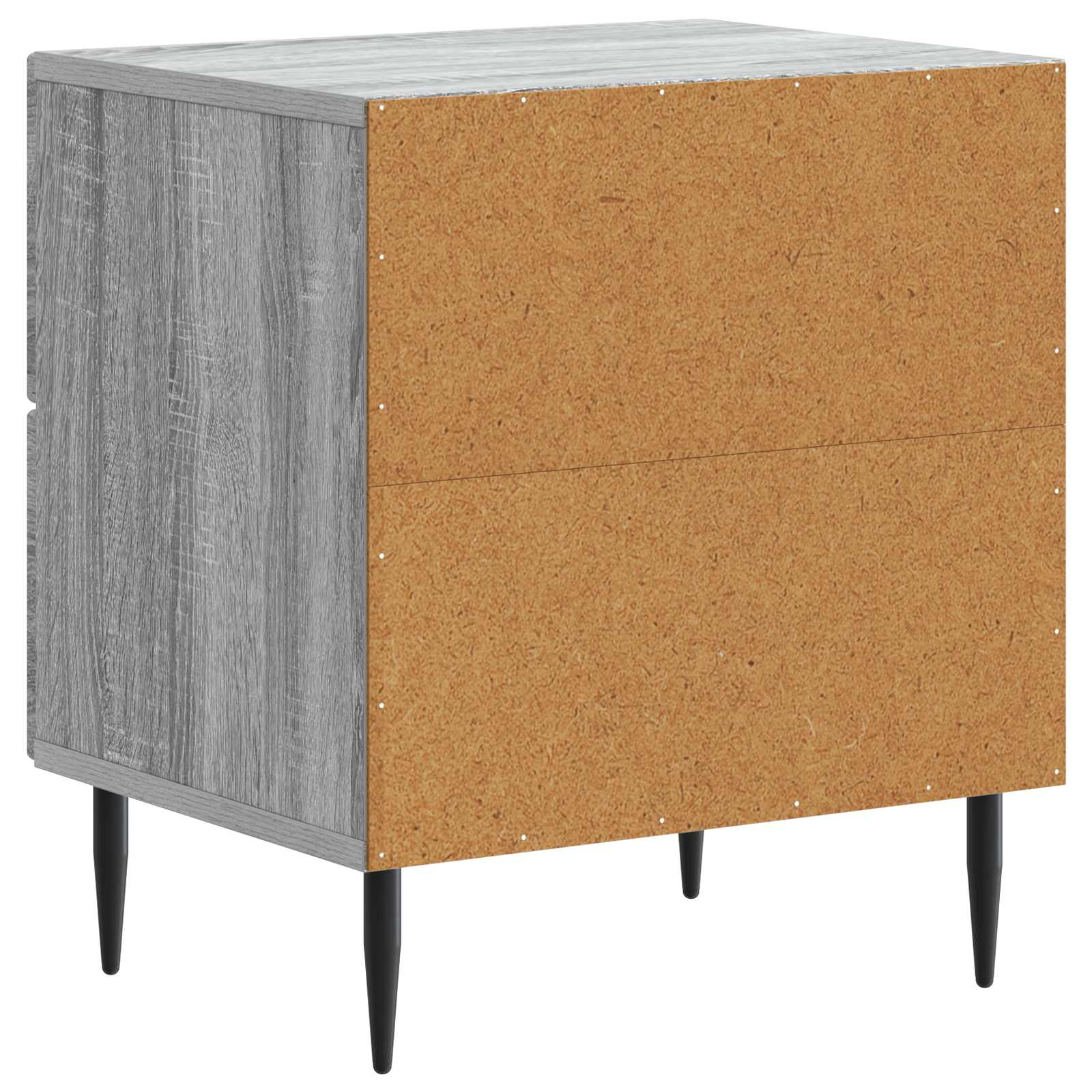 Noćni ormar s ladicama 2 pcs Siva sonoma 43 x 34,5 x 47,5 cm