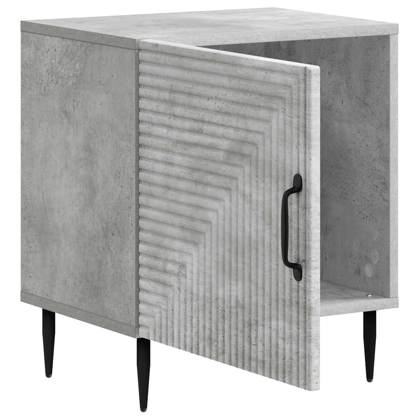 Noćni ormar 2 pcs Betonska siva 43 x 34,5 x 50 cm