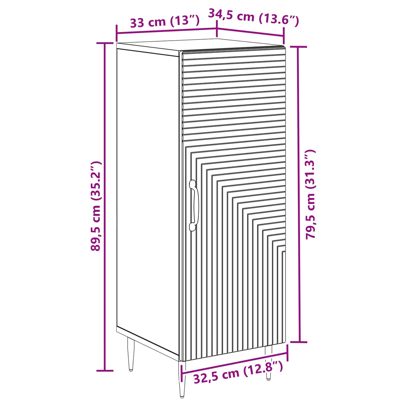 Kreveta Bijela visokog sjaja 33 x 34,5 x 89,5 cm