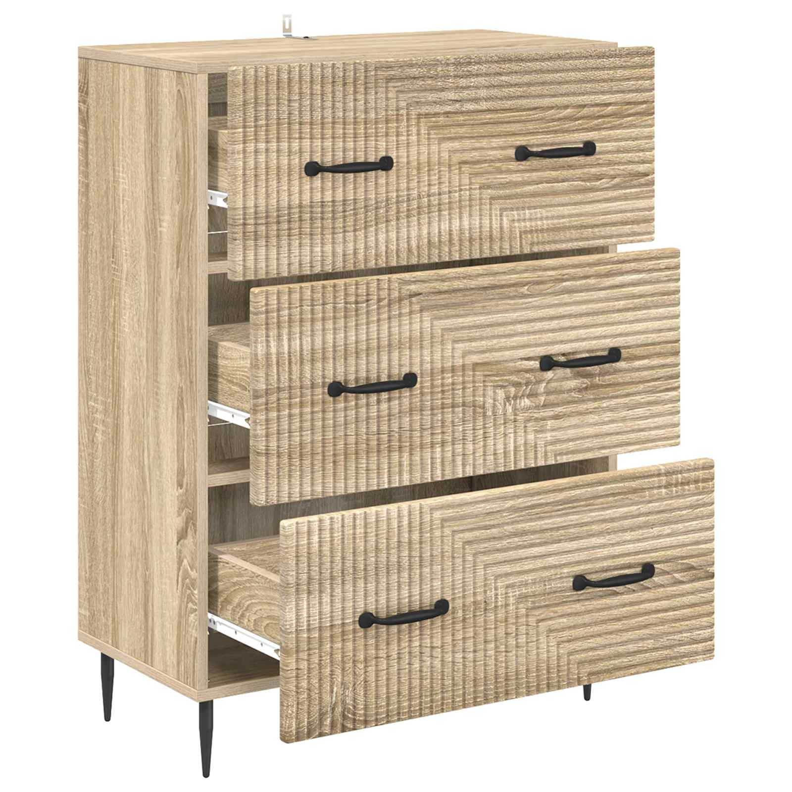 Ormar s ladicama Hrast sonoma 66 x 34,5 x 89,5 cm