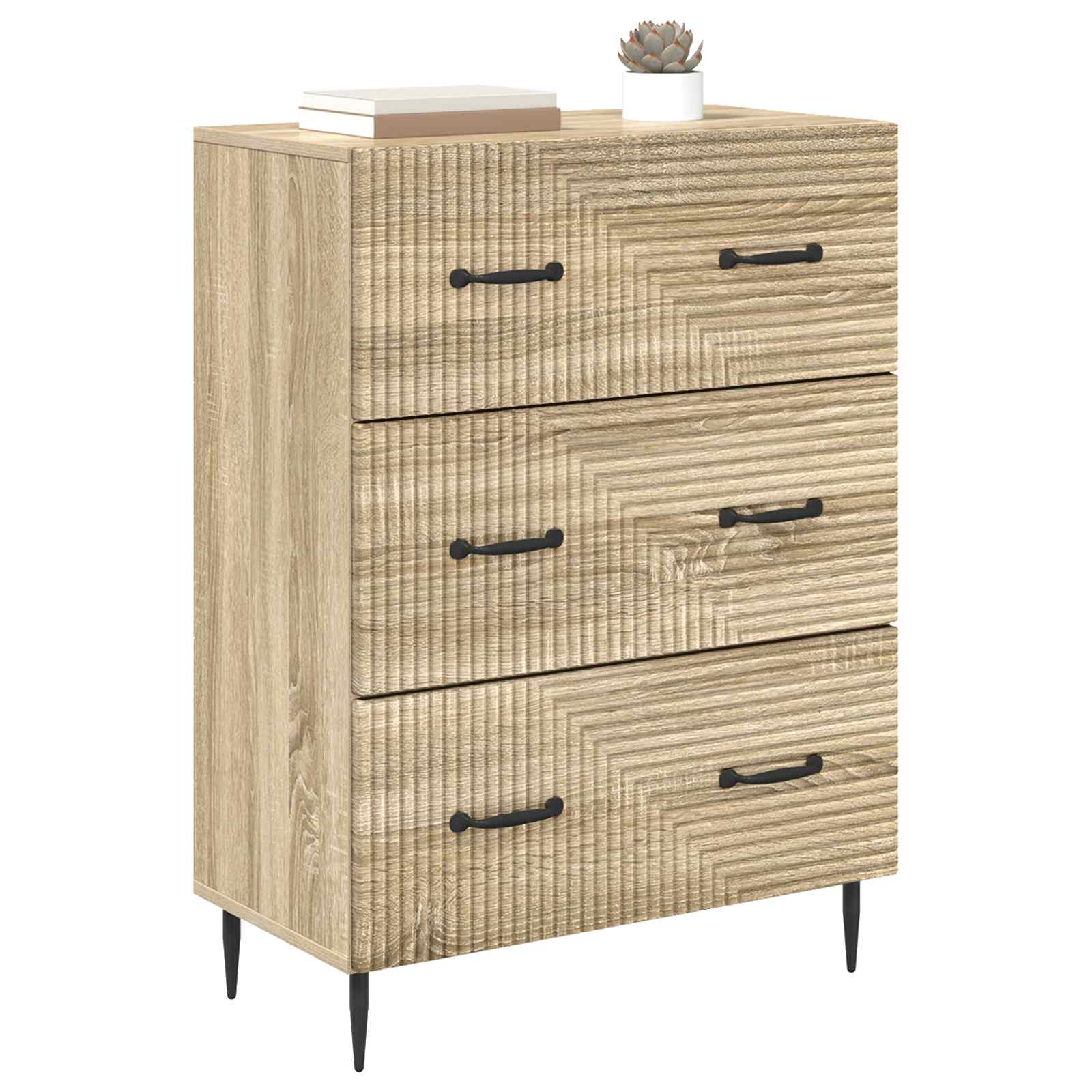 Ormar s ladicama Hrast sonoma 66 x 34,5 x 89,5 cm
